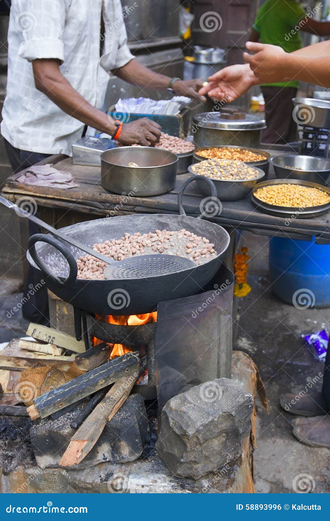 Streets of Bombay (MUMBAI, INDIA) Traditional Street Food Stock Photo