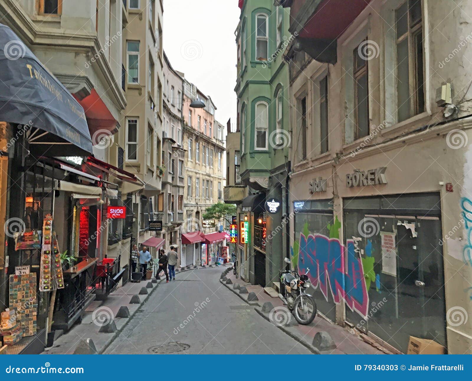 The Streets of Istanbul editorial stock photo. Image of buildings