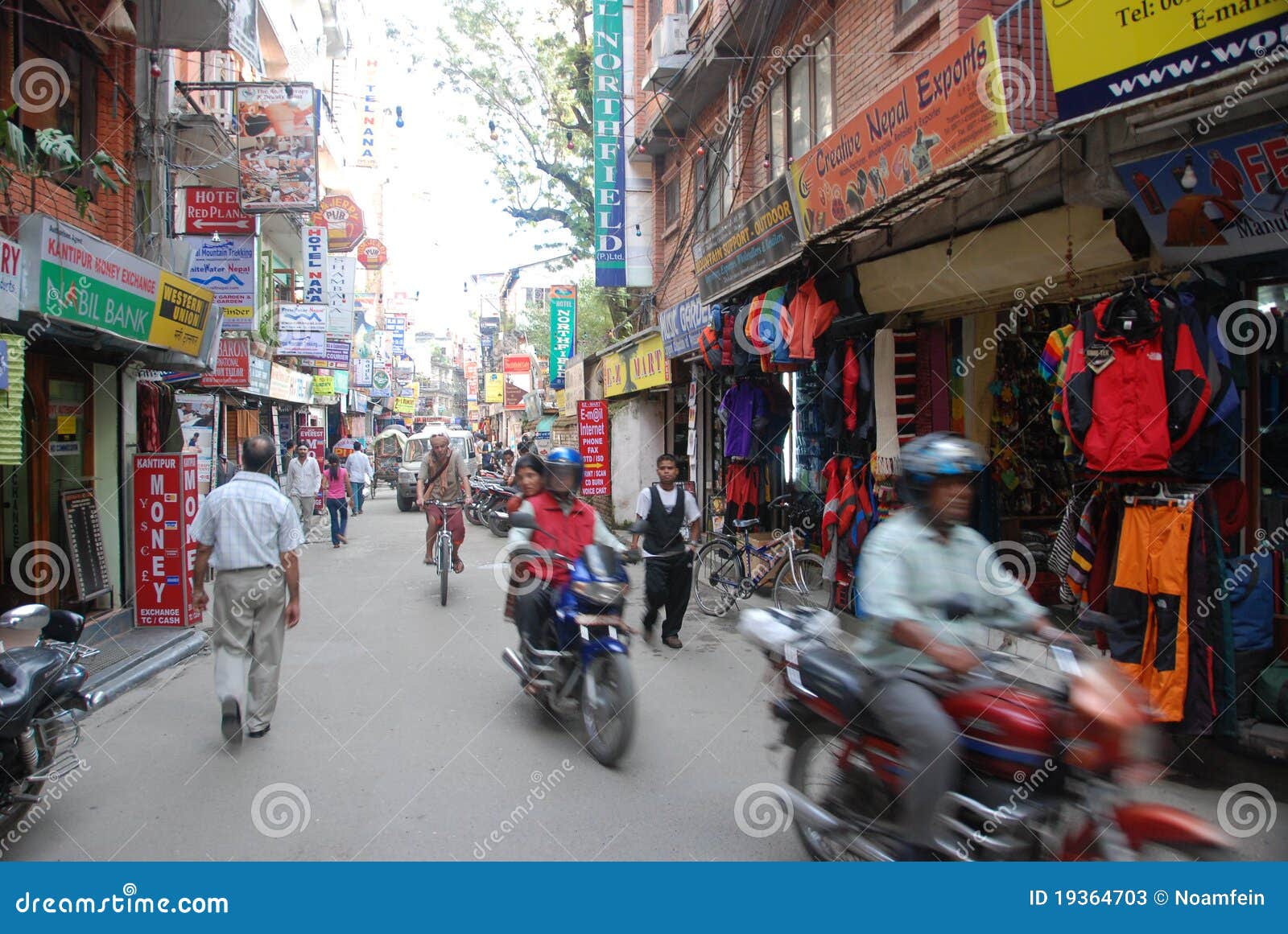 Streets of Kathmandu editorial stock photo. Image of hindu - 19364703