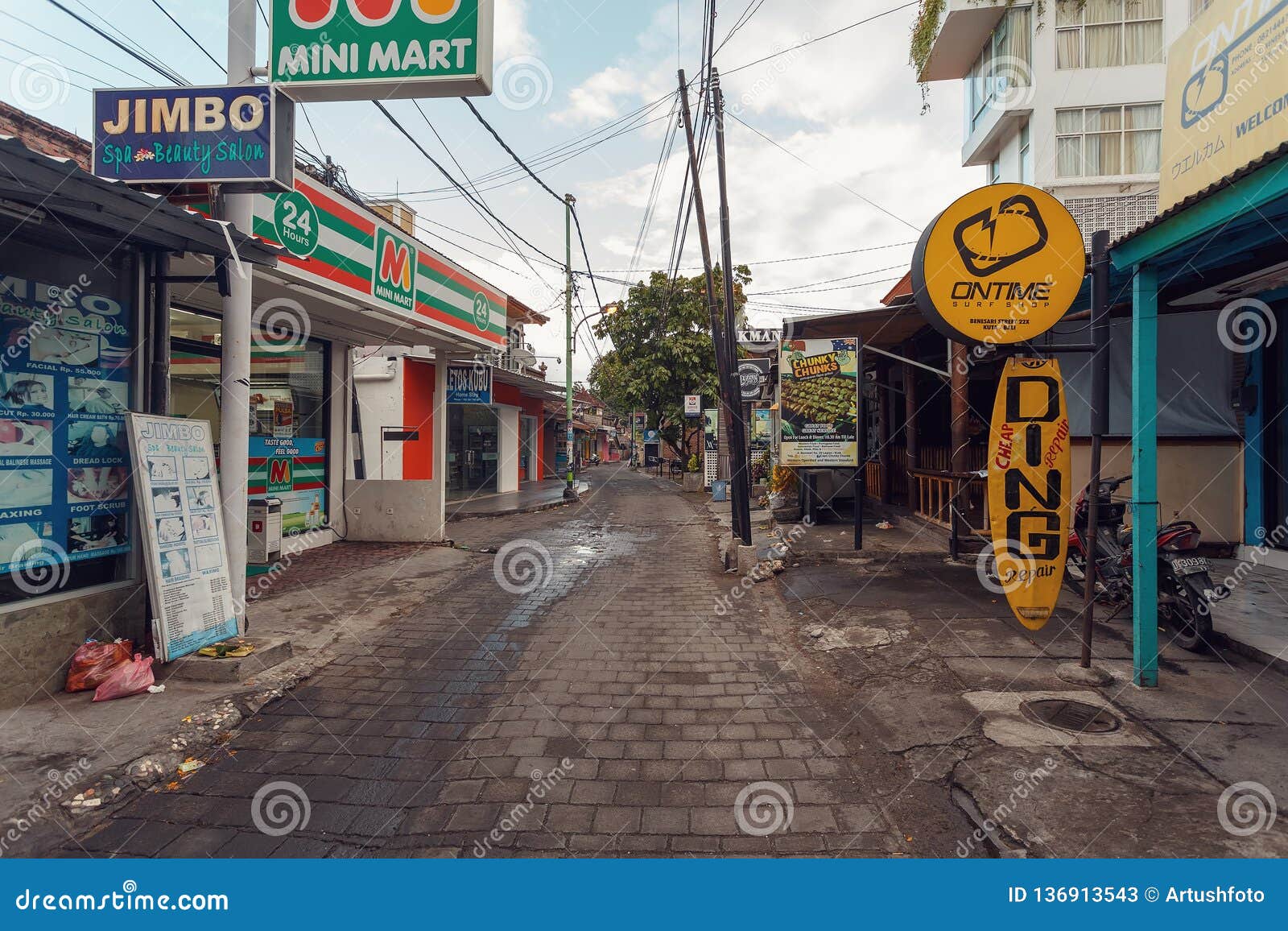  Streets  Of Kuta  Bali Indonesia Editorial Stock Photo 