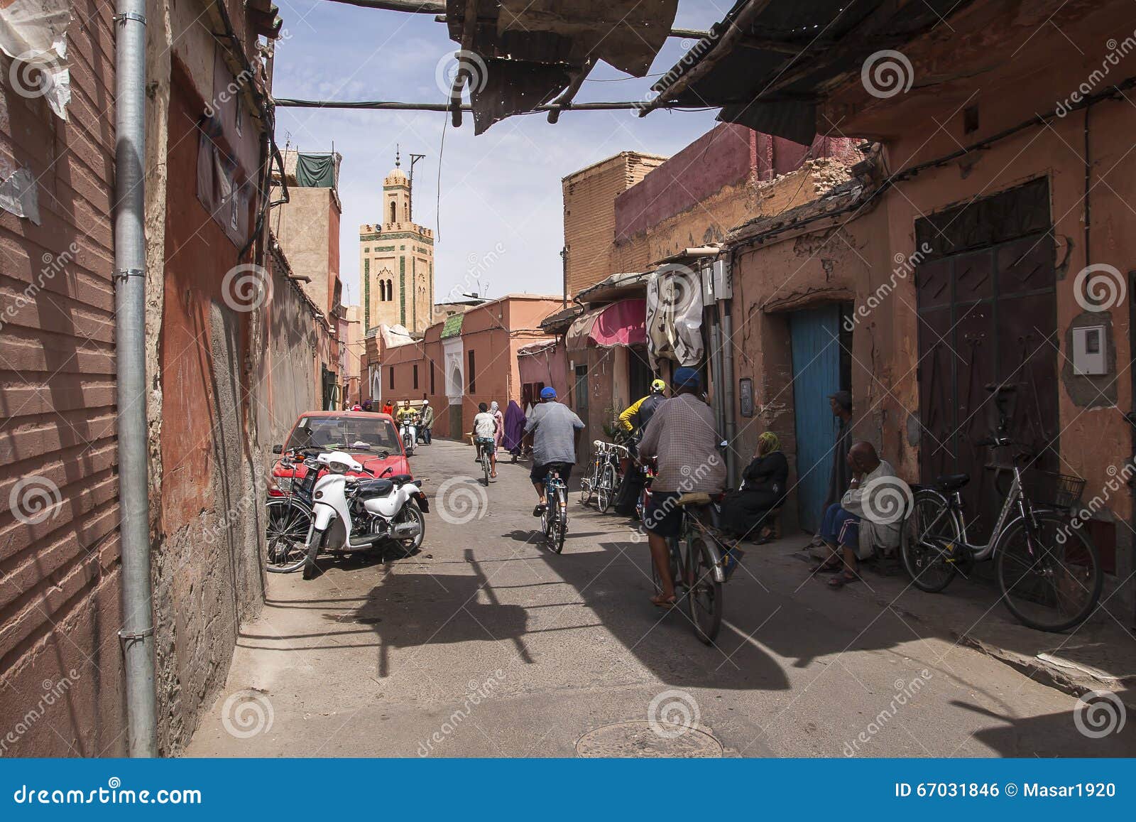 Streets of Marrakesh editorial photo. Image of road, africa - 67031846