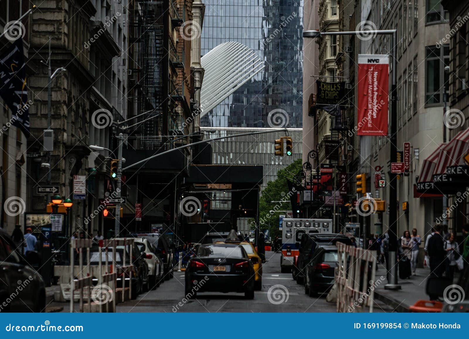 Streets of New York Lower Manhattan Editorial Stock Image Image of