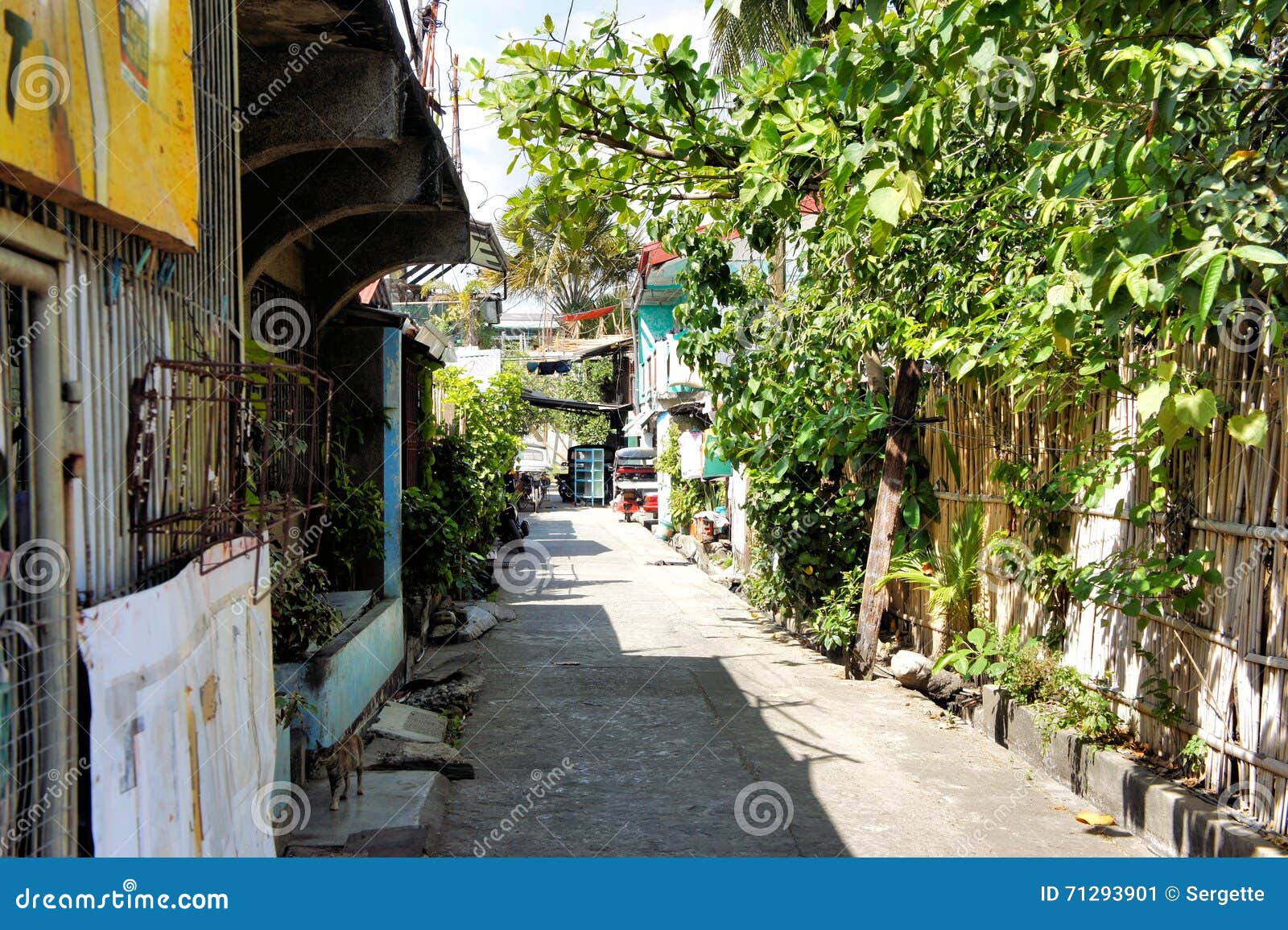The Streets of the Philippine Cities. City Landscape Stock Image