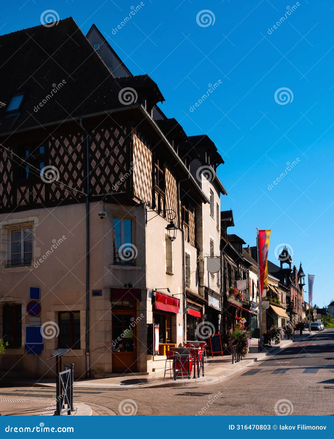 streets of town and commune aubigny-sur-nere