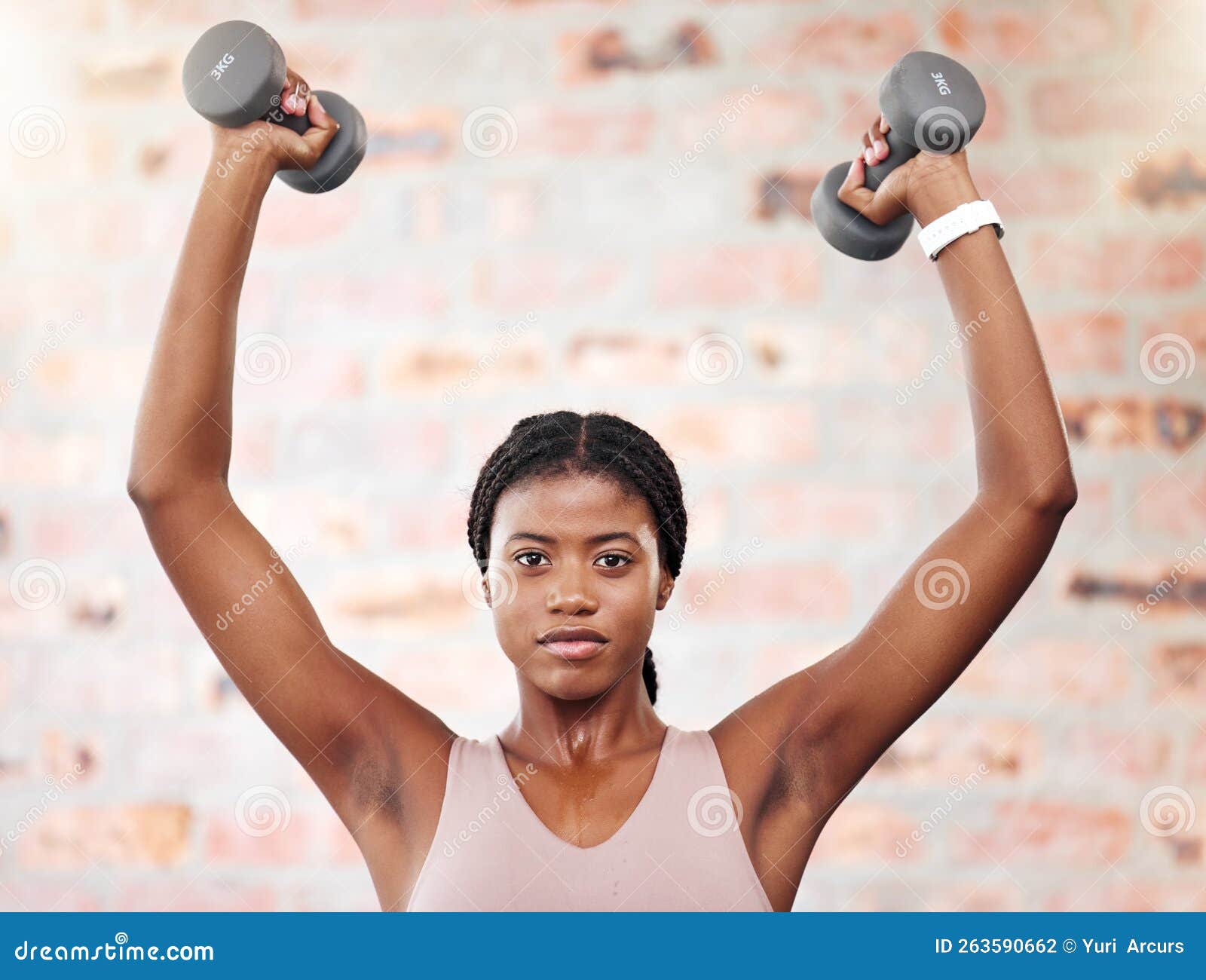 Strength Training, Fitness Dumbbells and Black Woman in Gym, Health  Exercise and Motivation for Body Goal. Strong, Power Stock Photo - Image of  people, exercise: 263590662