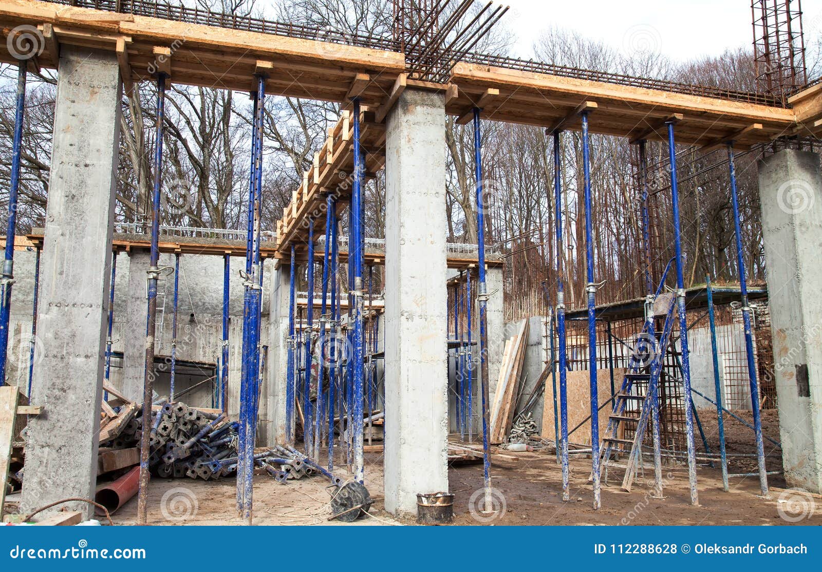 Strengthening The Foundation Of The Second Floor Of The House With