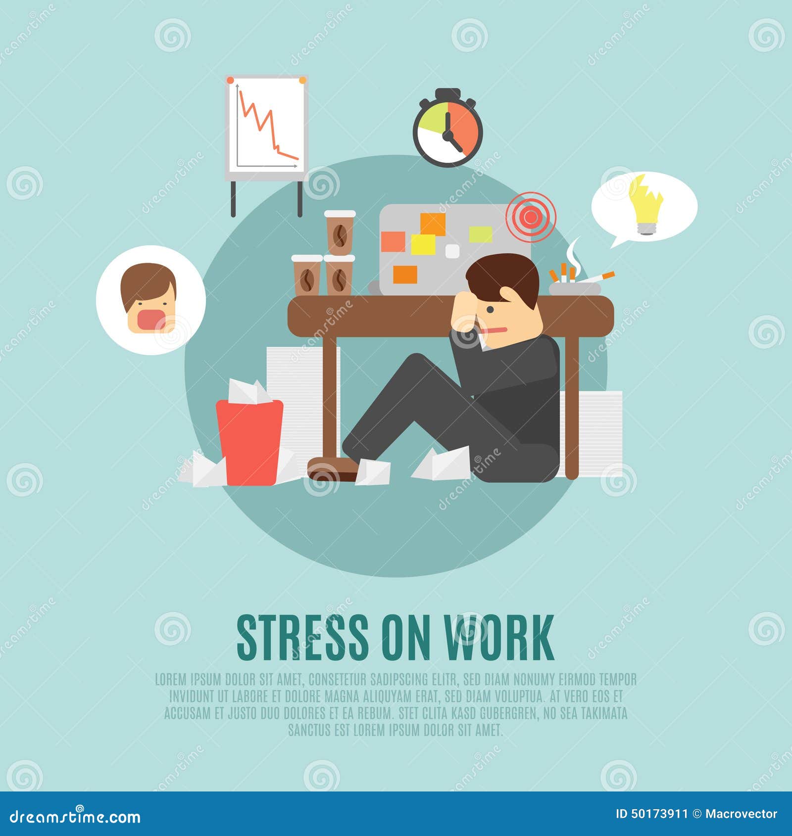 stressed employee clipart - photo #48