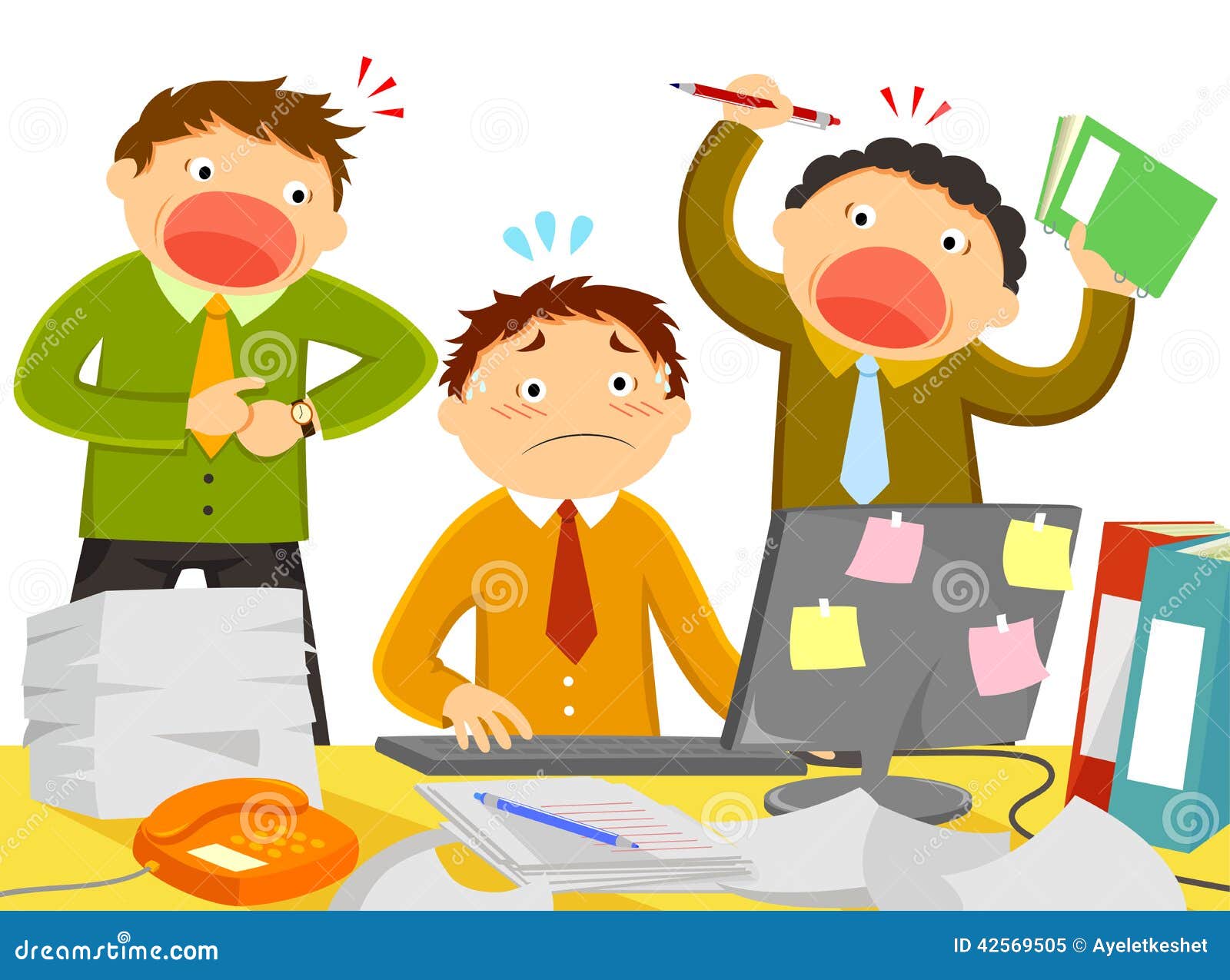 stressed employee clipart - photo #40