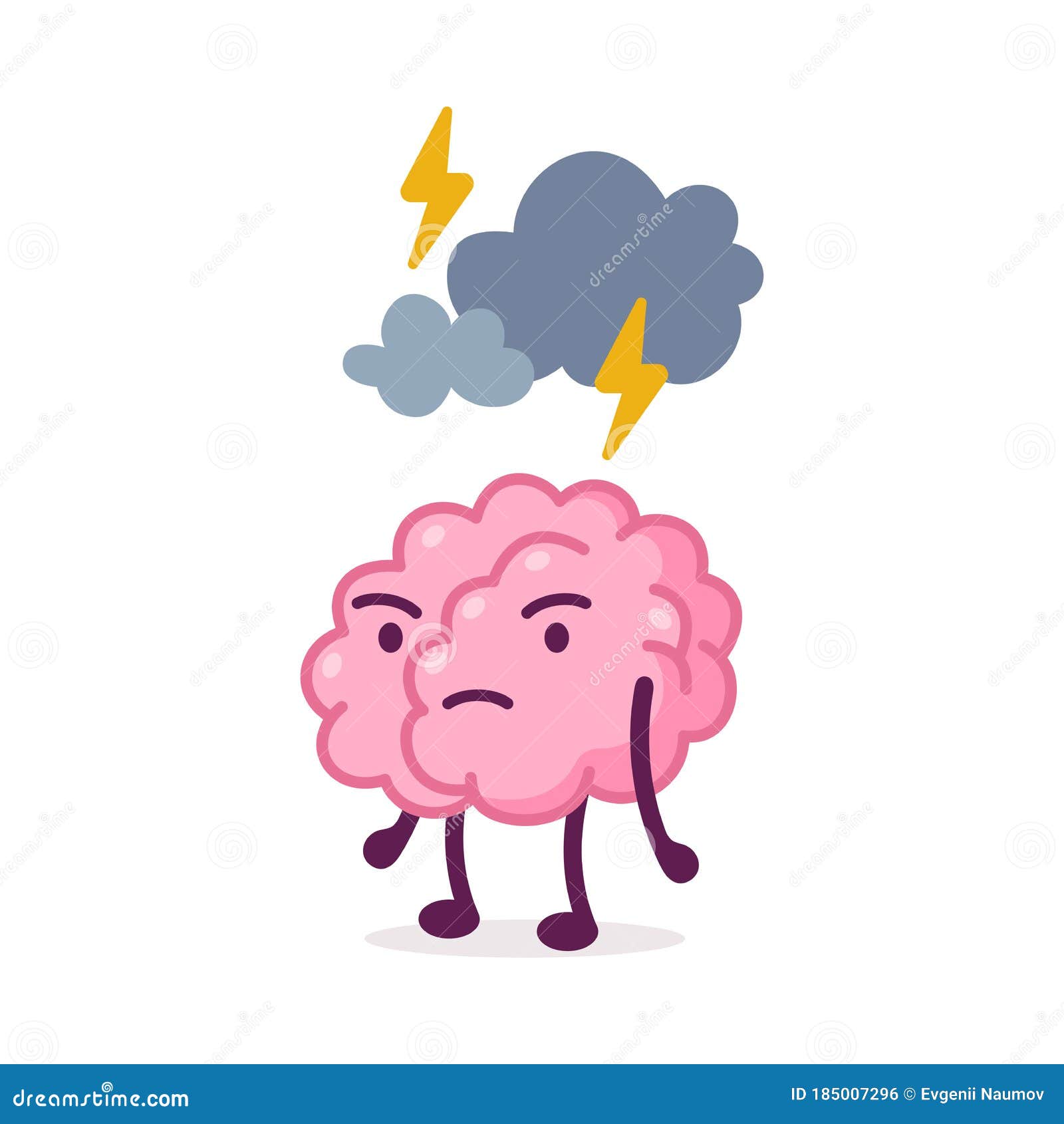Stressed Pink Brain with Cloud and Lightning Over Its Head, Funny Human Nervous System Organ Cartoon Character Vector Stock Vector - Illustration of angry, intellect: 185007296 Stressed Pink Brain with Cloud and Lightning Over Its Head, Funny Human Nervous System Organ Cartoon Character Vector Stock Vector - Illustration of angry, intellect: 185007296