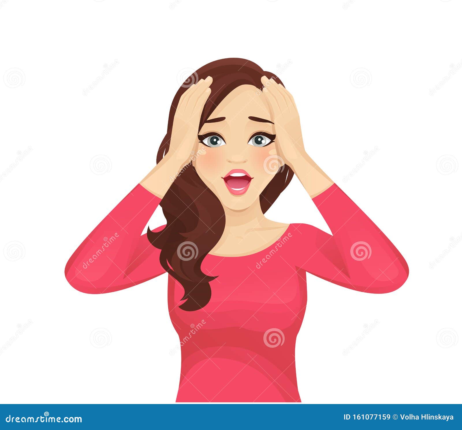 stressed woman clipart