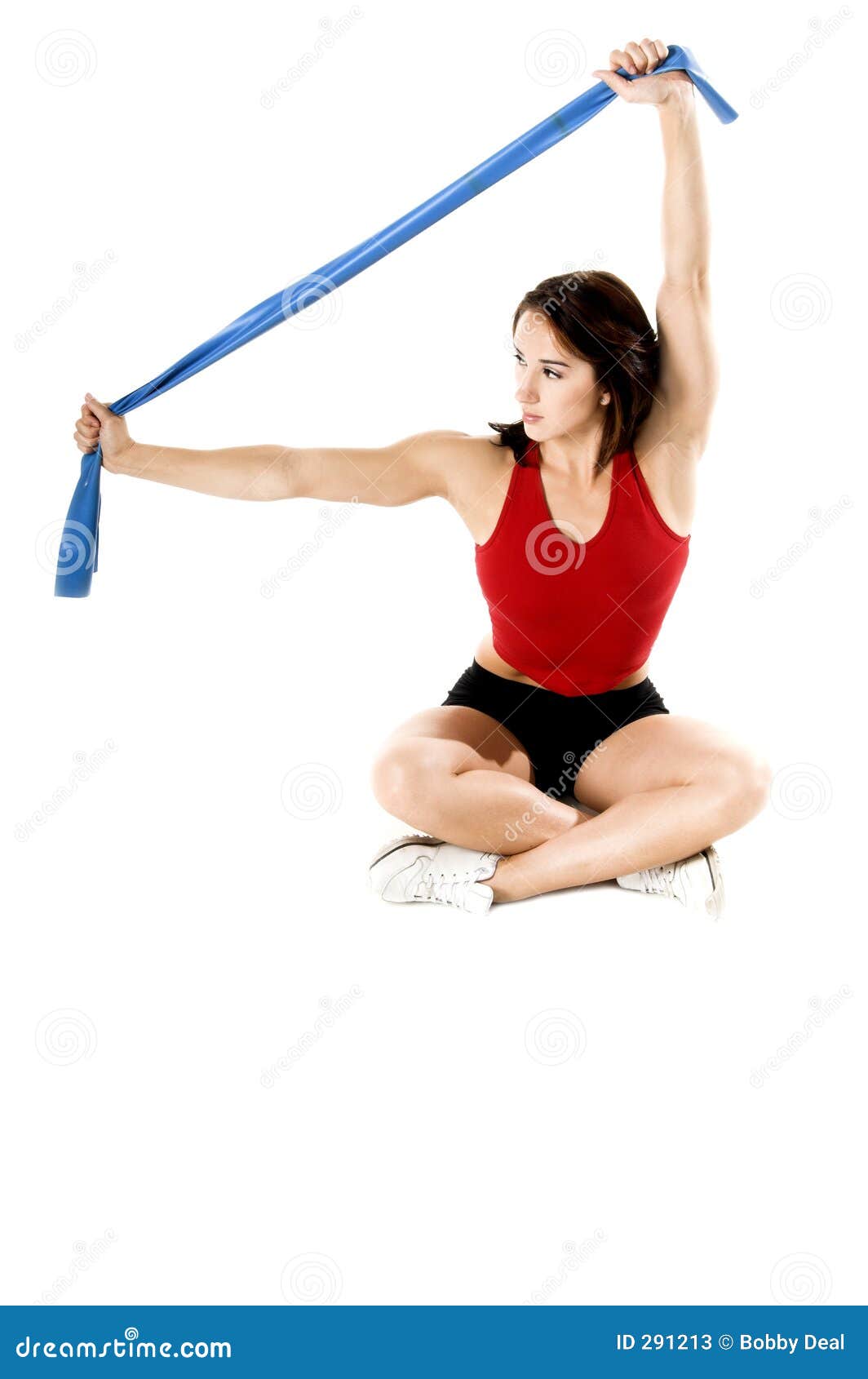 Stretch Band Yoga Work Out stock image. Image of healthy 291213