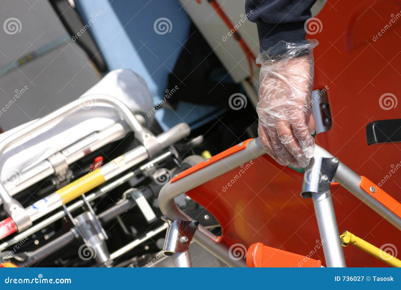 Stretcher bearer stock image. Image of ambulance, hospital 736027
