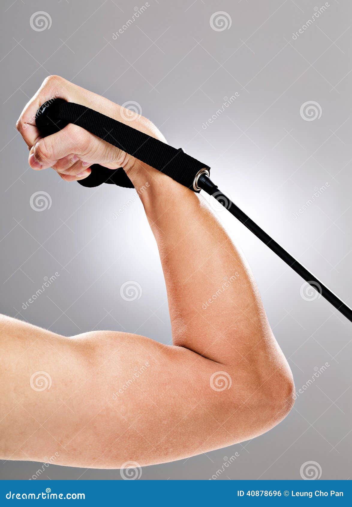 Stretching Arm by Rubber Band Stock Photo Image of stretching