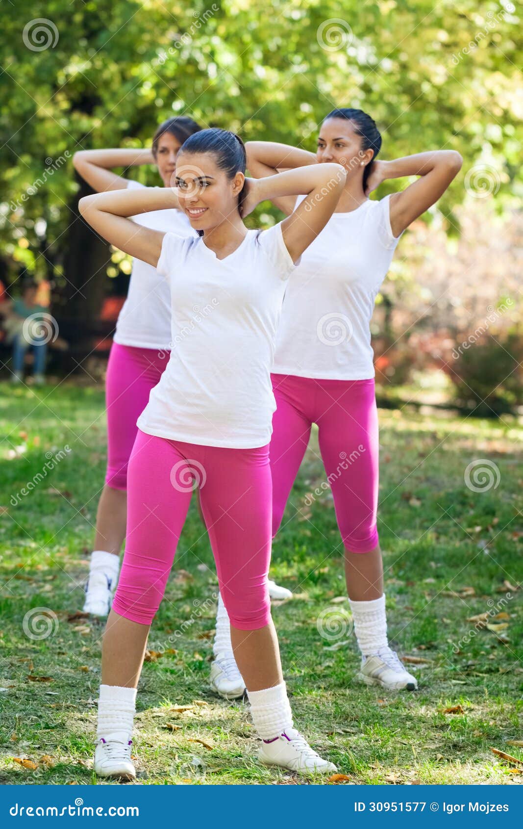 Stretching Girls Stock Image Image Of Girls Pretty 30951577
