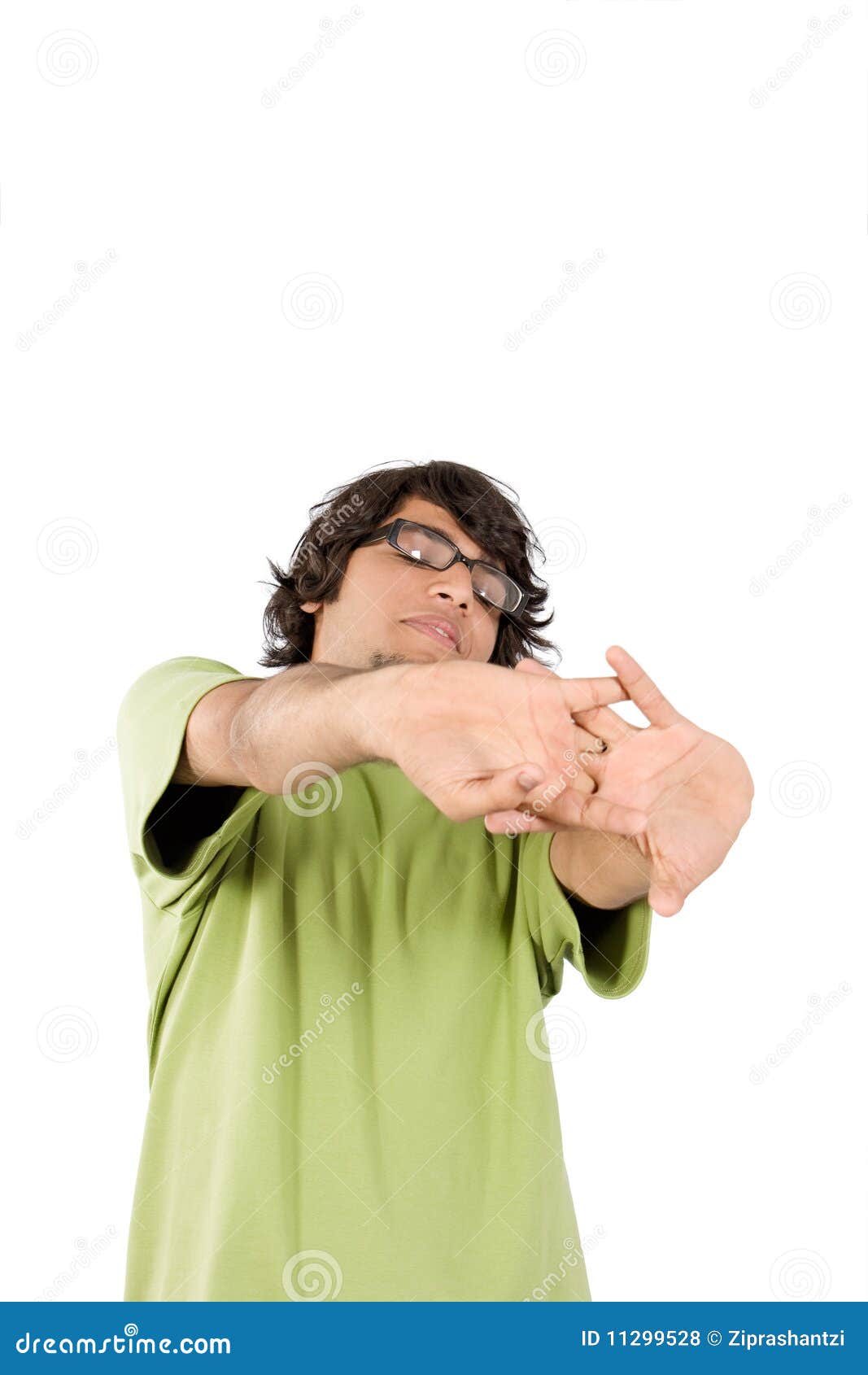 Stretching hands stock photo. Image of attractive, boring 11299528