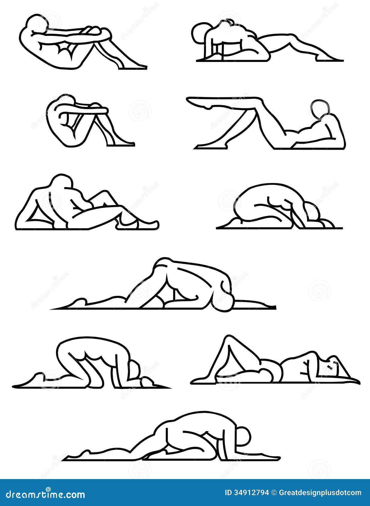 yoga poses drawings clip art - photo #22