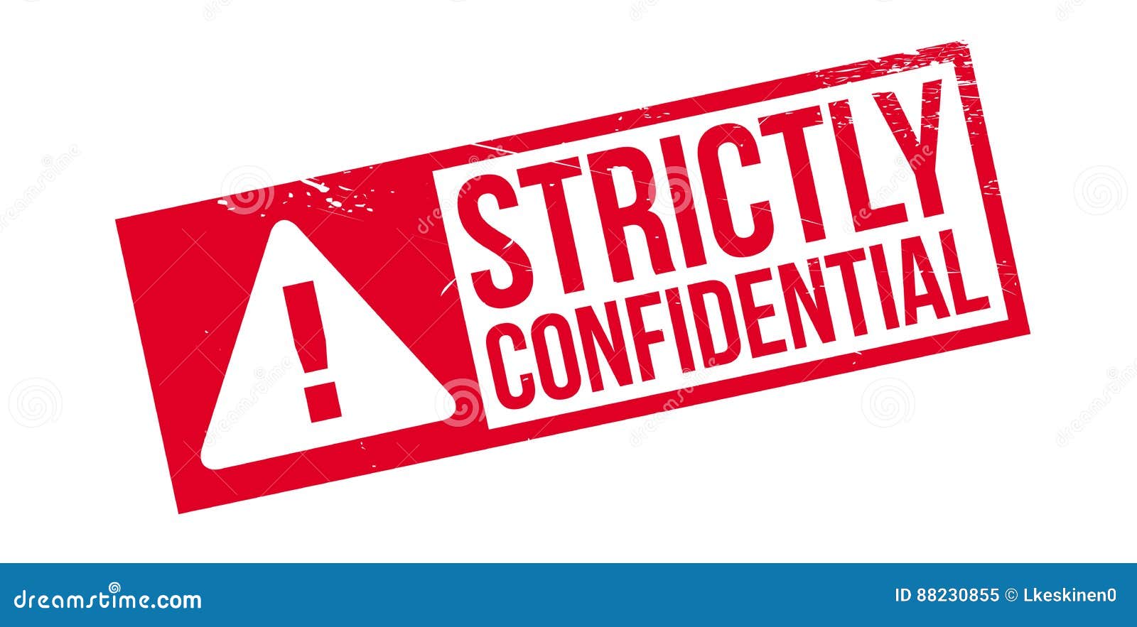 strictly confidential rubber stamp