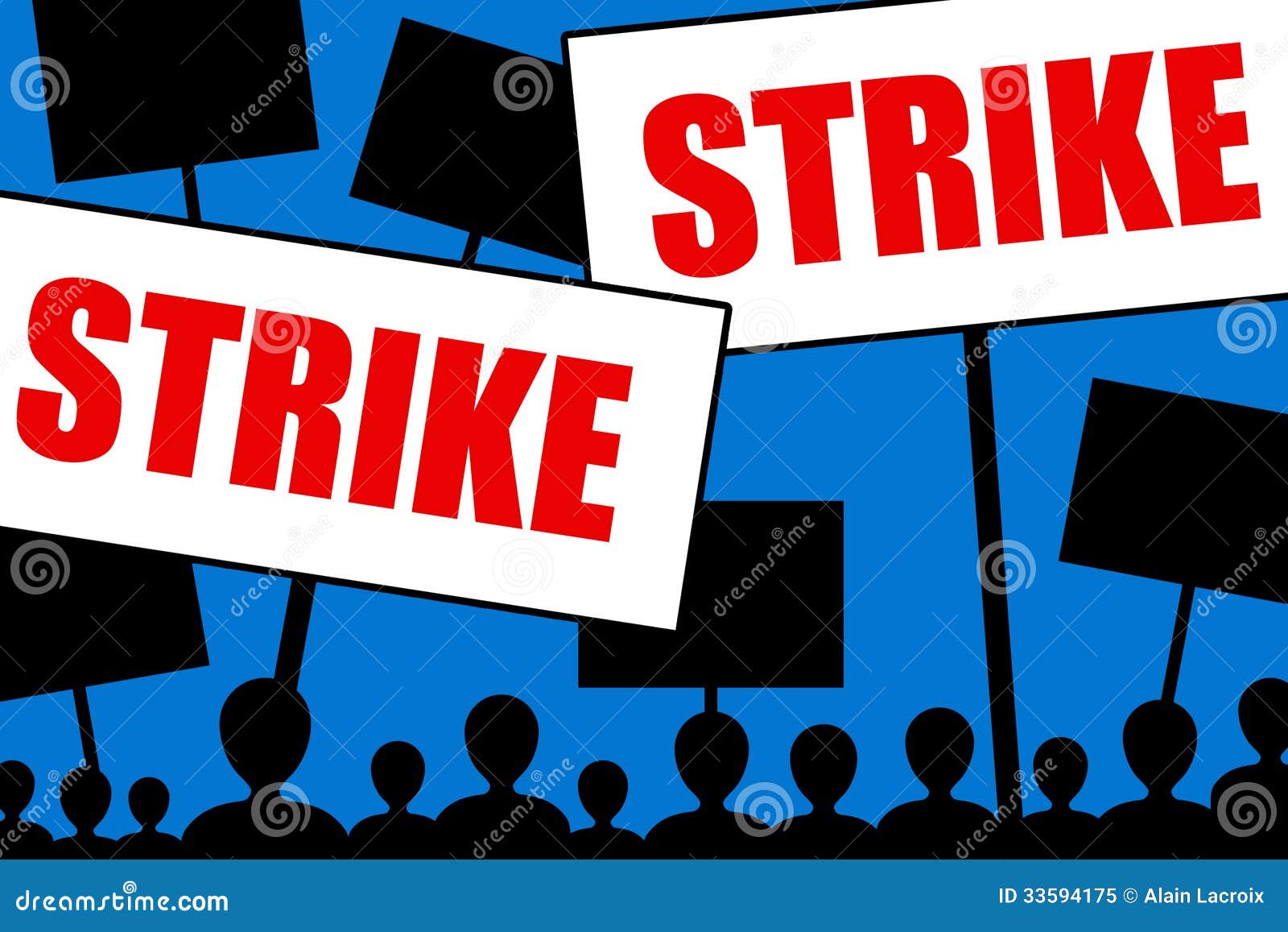 Strike stock illustration. Illustration of assertive - 33594175