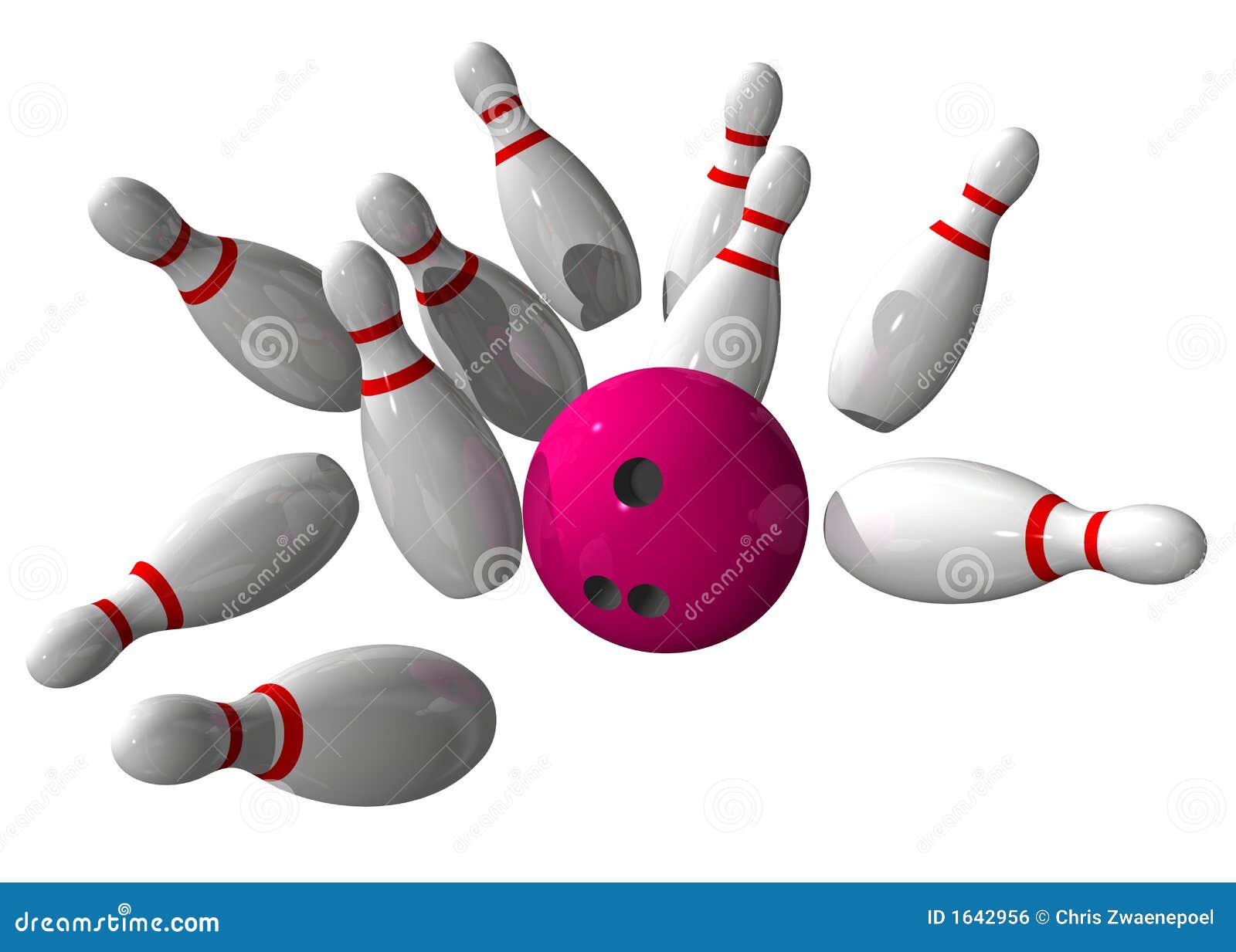 Bowling Game Hand Drawn Cartoon Flat Background Design Illustration