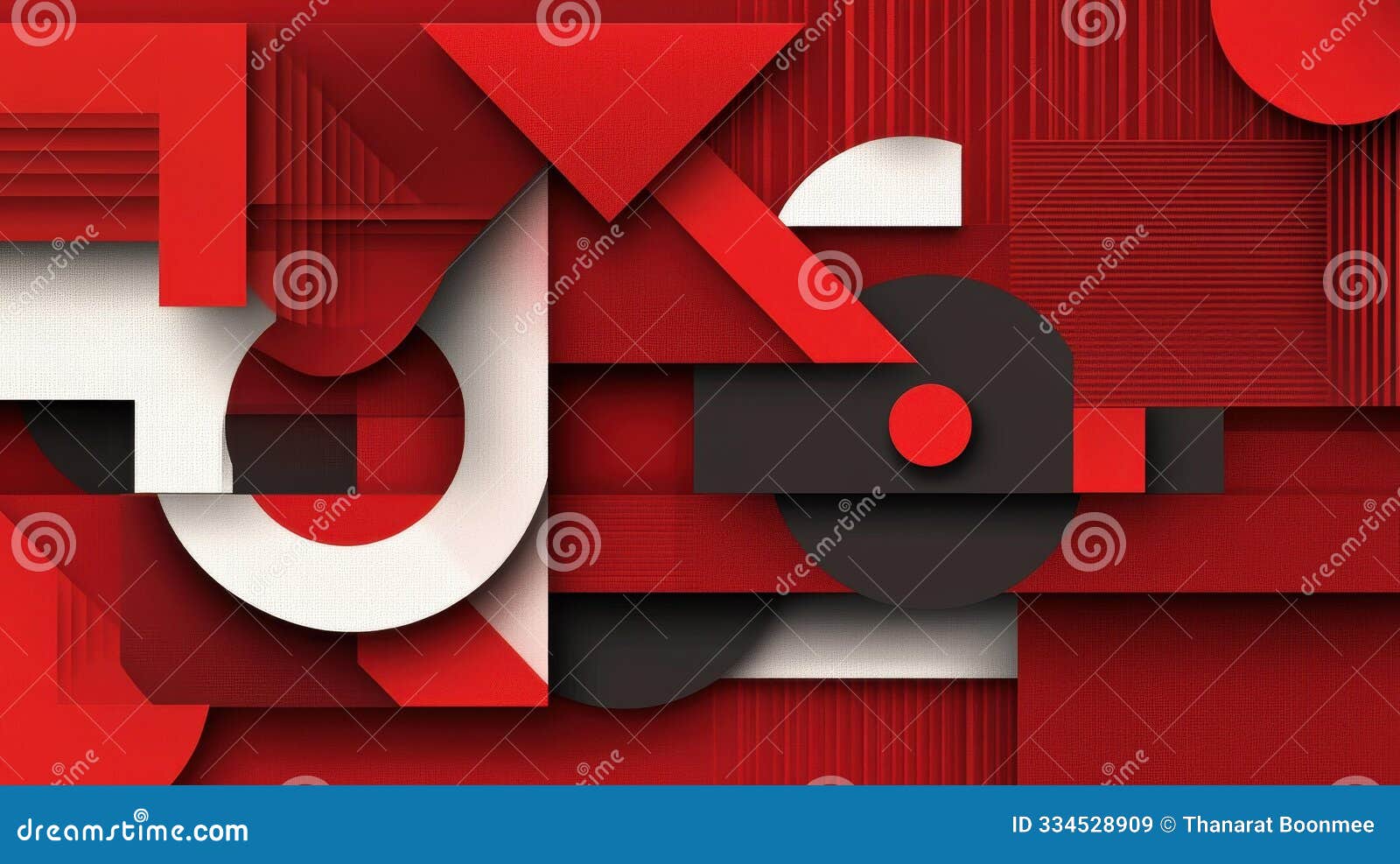 a striking dark red geometric background featuring modern flat s, enhanced with playful cartoonstyle textures