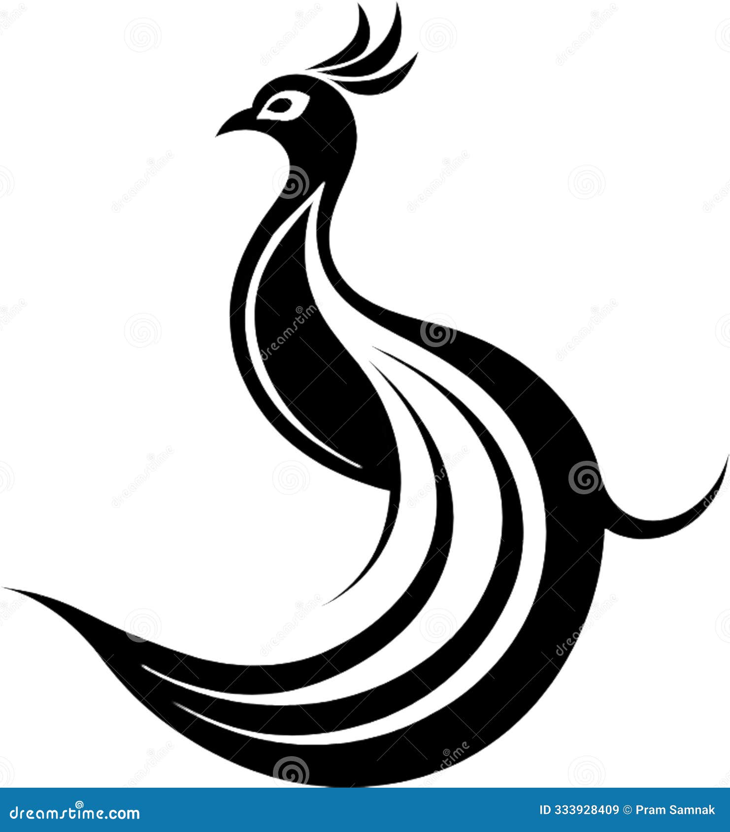 elegant black peacock stencil logo exudes regal sophistication.