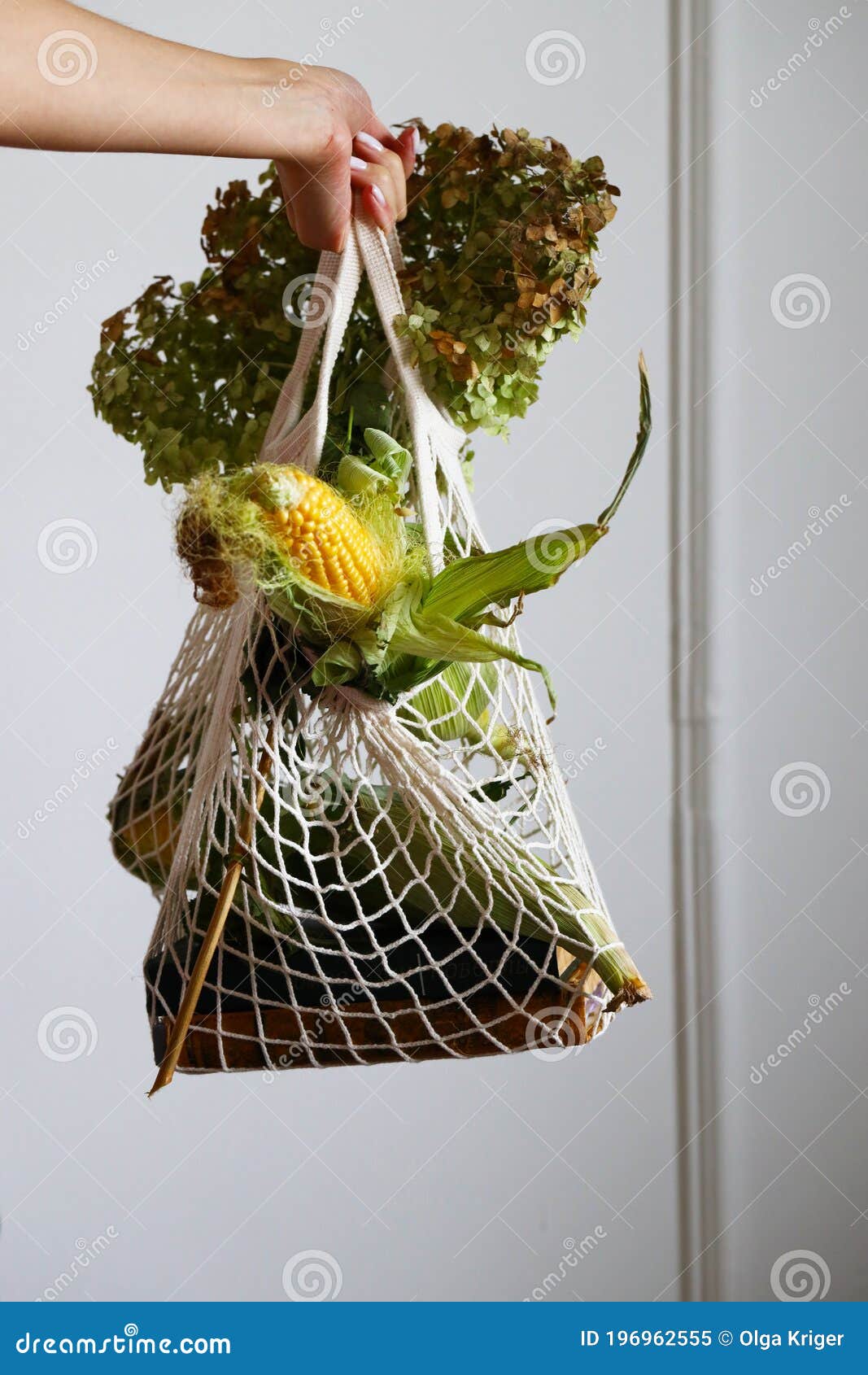 String bag with vegetables stock image. Image of vegetable 196962555
