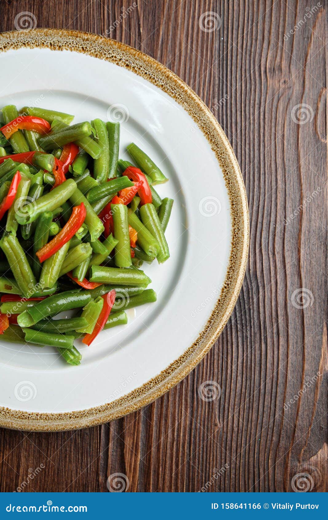 String Beans . Restaurant Menu Stock Photo Image of meal, bean 158641166