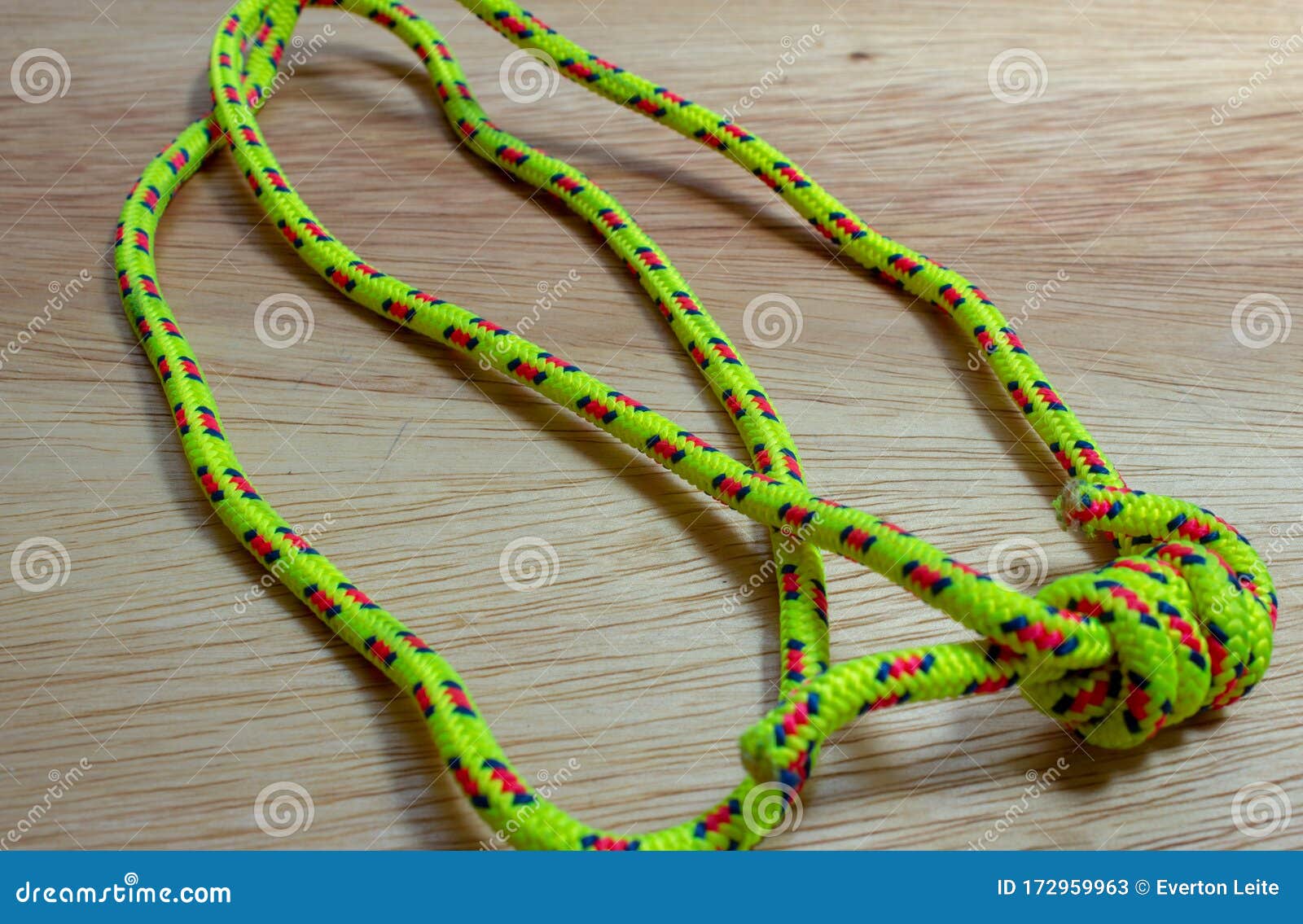 string loop, or cordelette, made of 6mm nylon cord used as backup during abseil and rappel