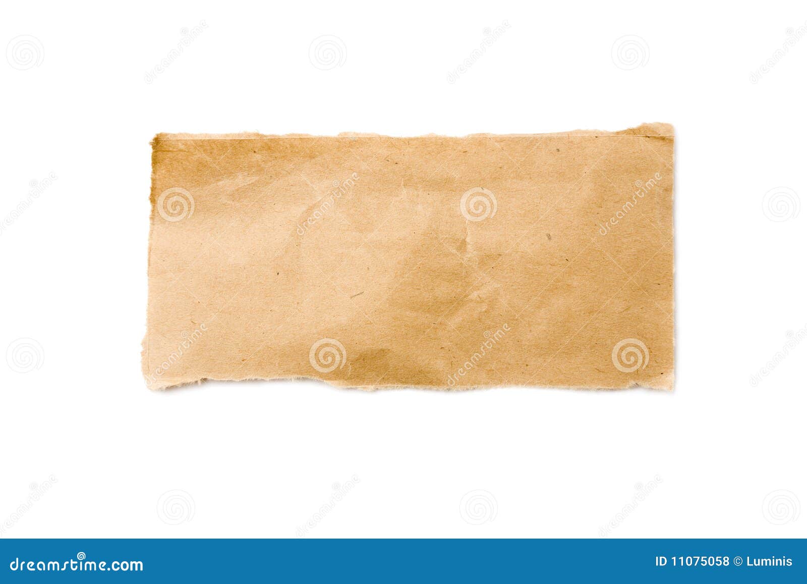 Strip of Brown Packaging Paper Stock Photo Image of note, strip 11075058