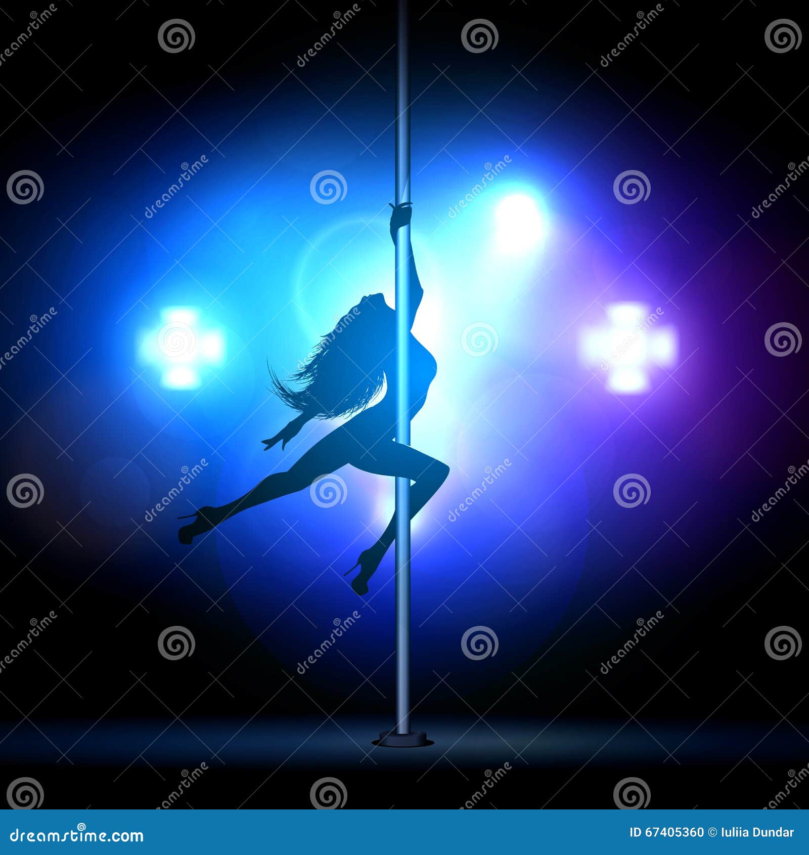 Strip Tease De Danse De Fille Illustration Stock Illustration Du Beau Femelle 67405360