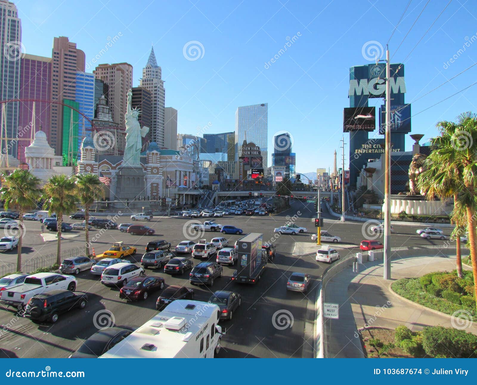 Strip view in Las Vegas editorial stock image. Image of states - 103687674