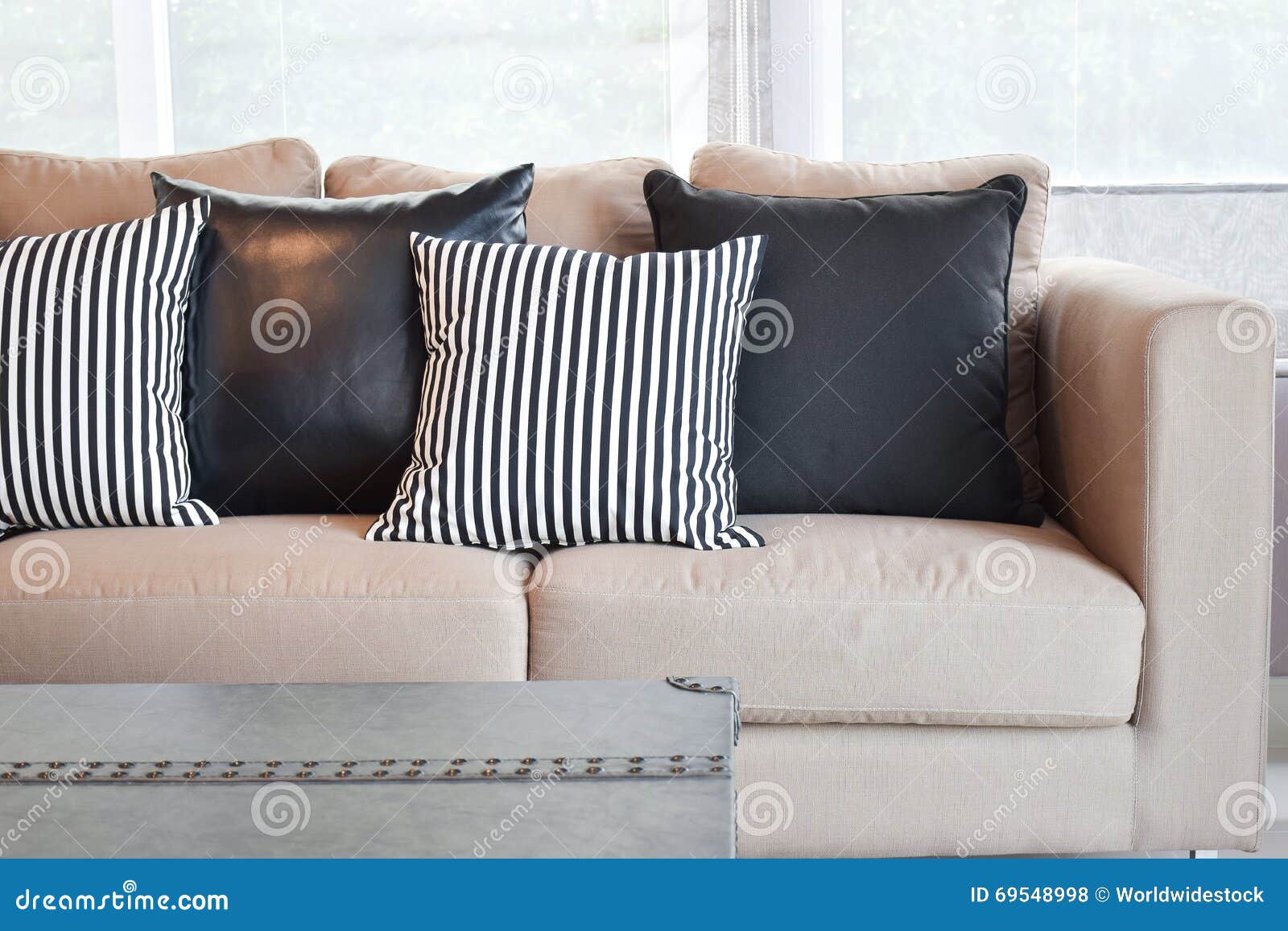 Black White Leather Pillows, Pillows Brown Leather Sofa