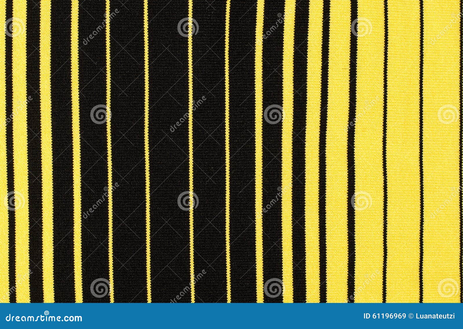 Striped Black and Yellow Textile Pattern As a Background. Stock Image