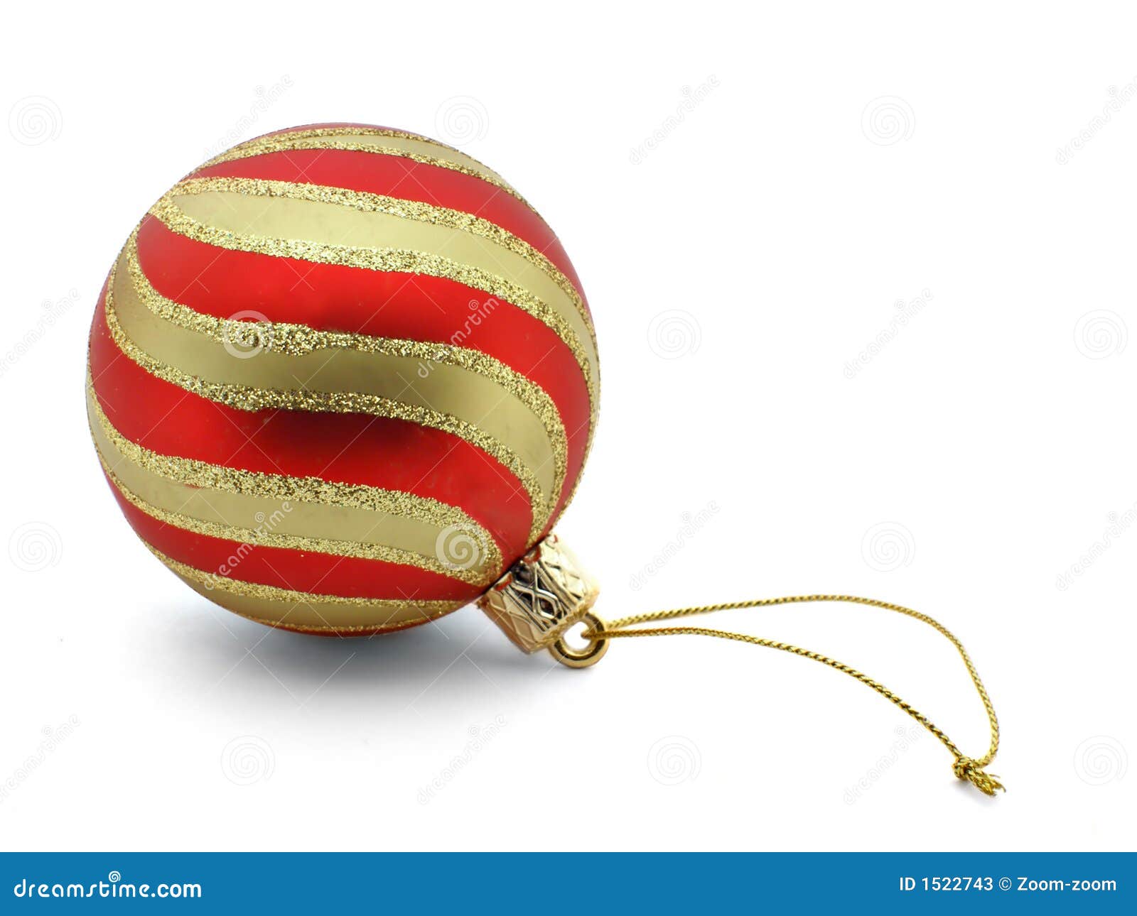 Striped christmas ball stock image. Image of solemn, merry - 1522743