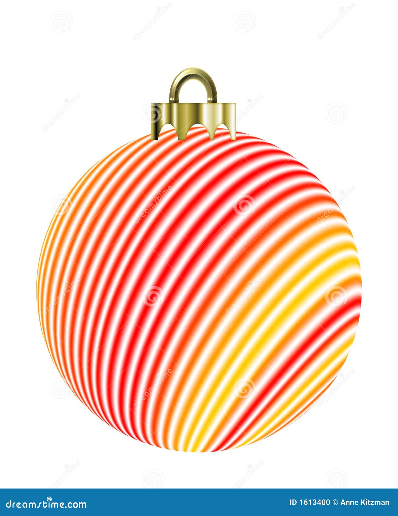 Striped Christmas Ornament stock illustration. Illustration of xmas