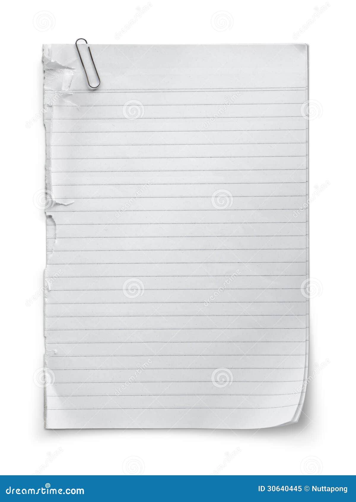 Striped paper stock image. Image of notepaper, marked 30640445