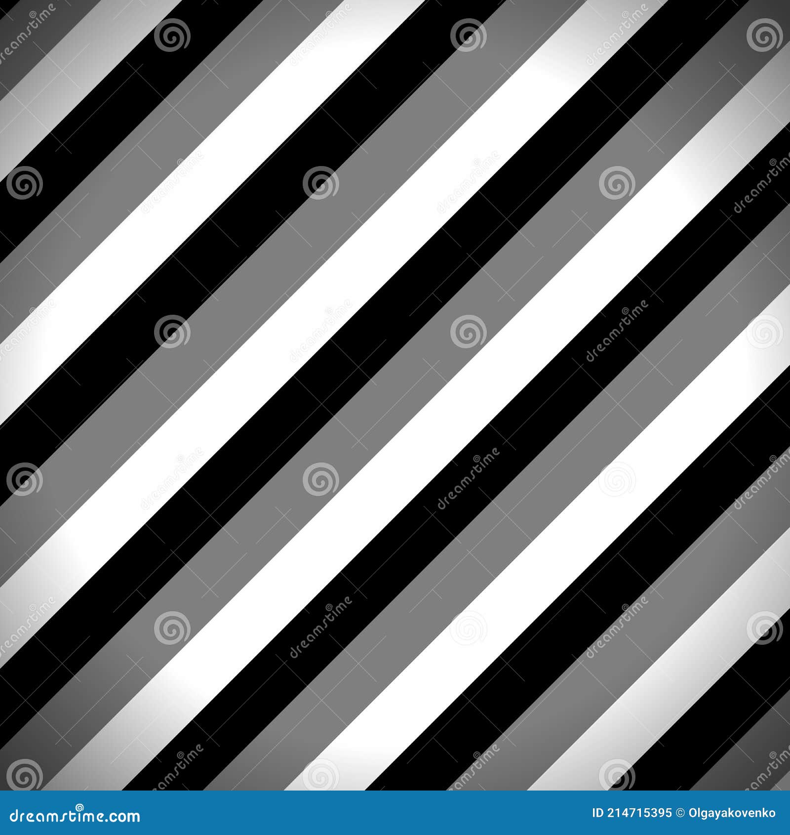 Striped Pattern with Black, Dark Grey and White Stripes. Abstract