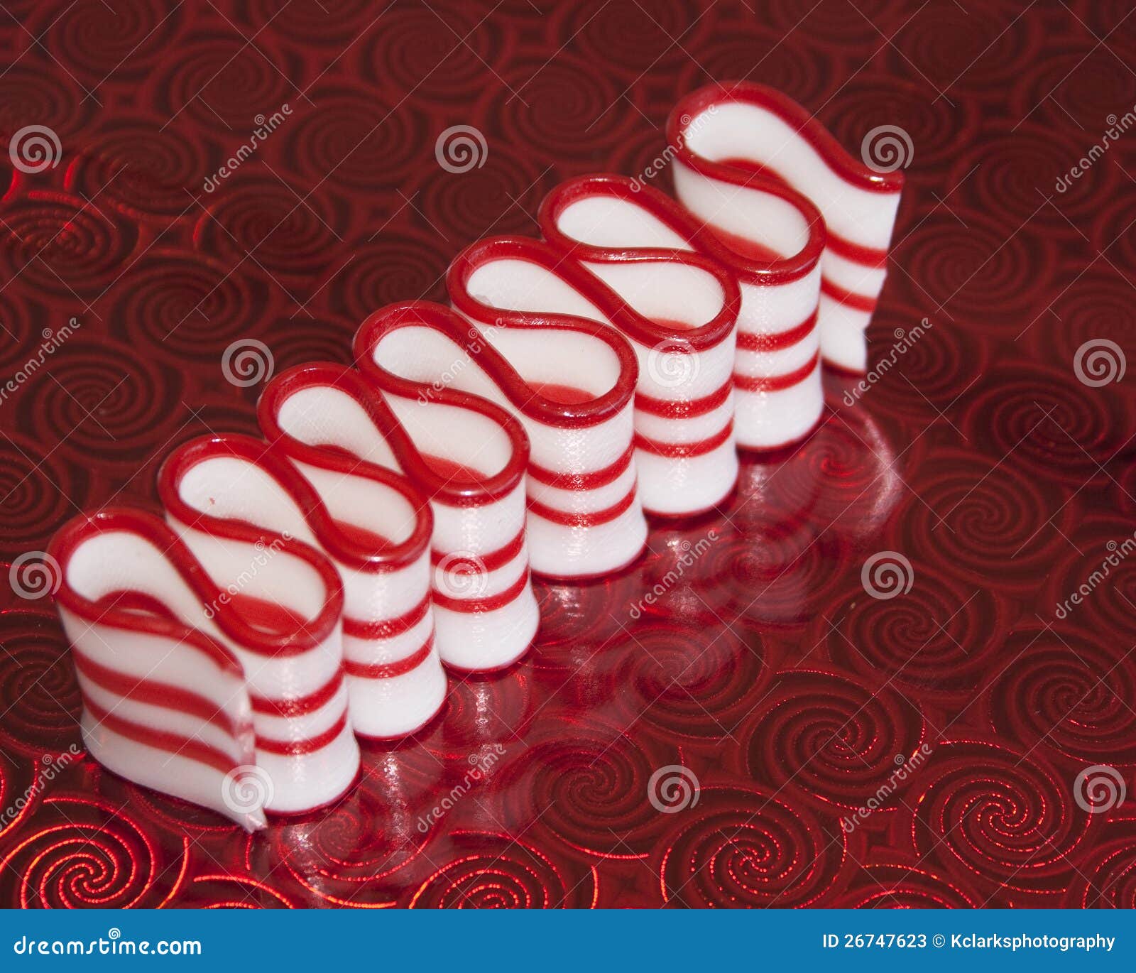 Striped Peppermint Ribbon Candy Stock Photos - Image: 26747623