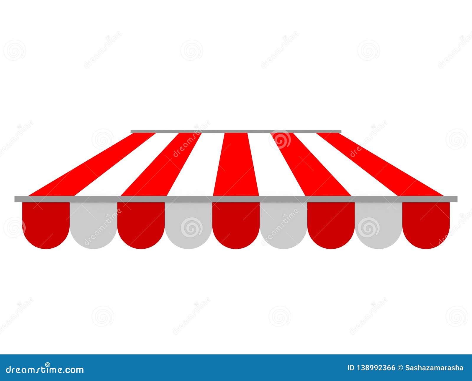 Download Striped Shop Awning Sunshade Mockup For Shop And Restaurant Stock Illustration Illustration Of Architecture Roof 138992366