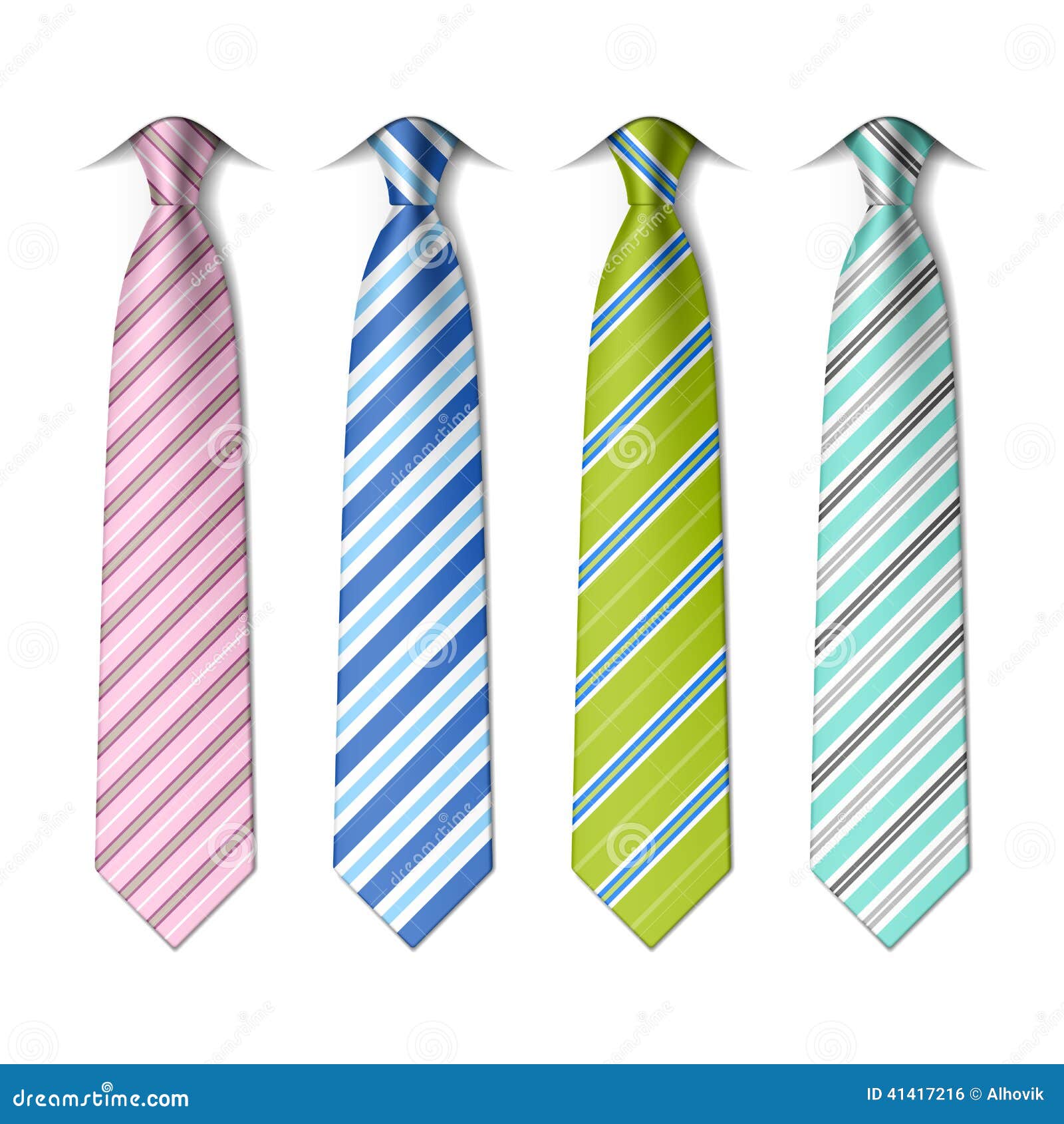 Striped Silk Ties Template Stock Vector Image 41417216 Striped Silk Ties Template Stock Vector Image 41417216