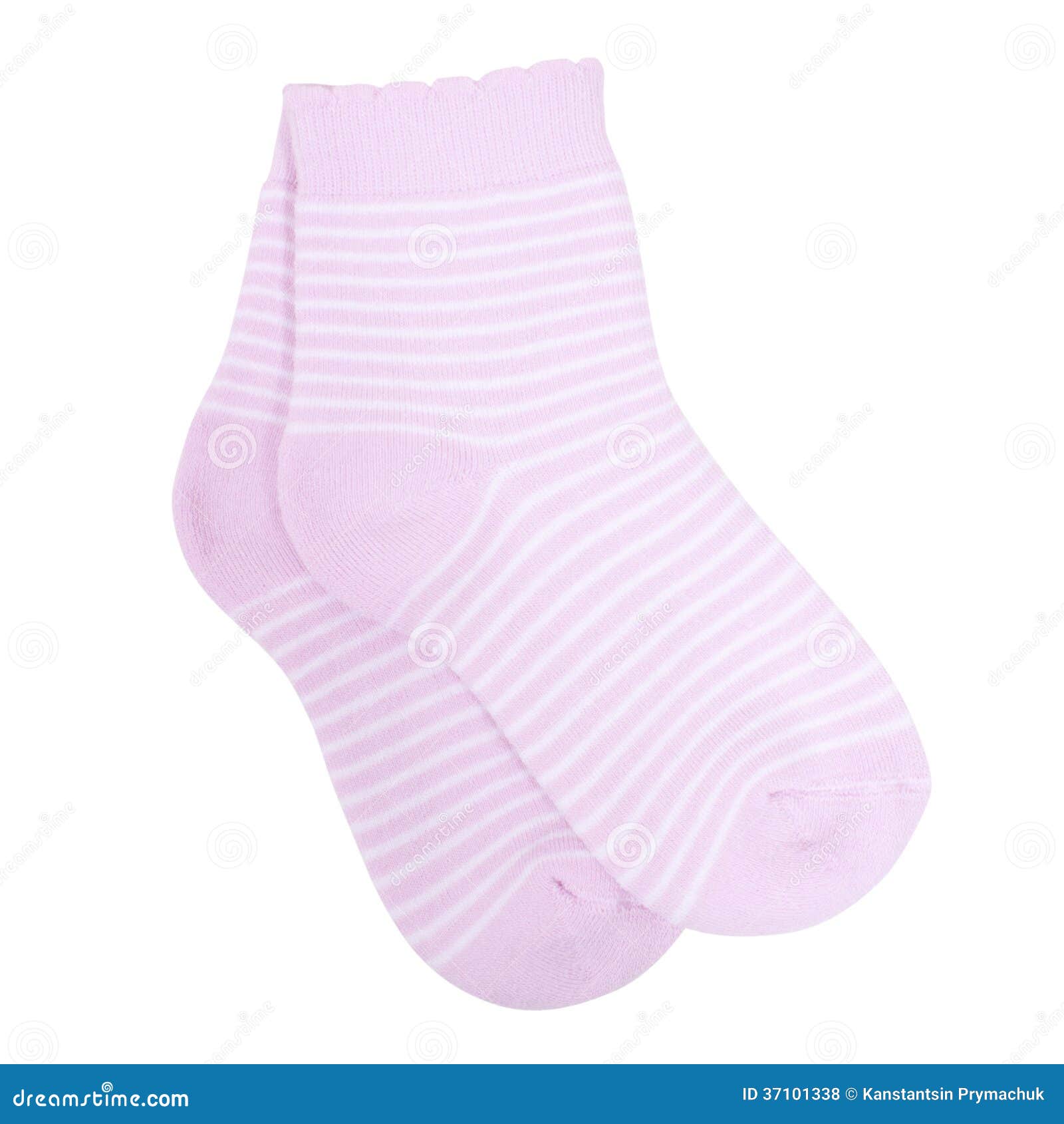 Striped Socks Isolated on White Background Stock Photo - Image of