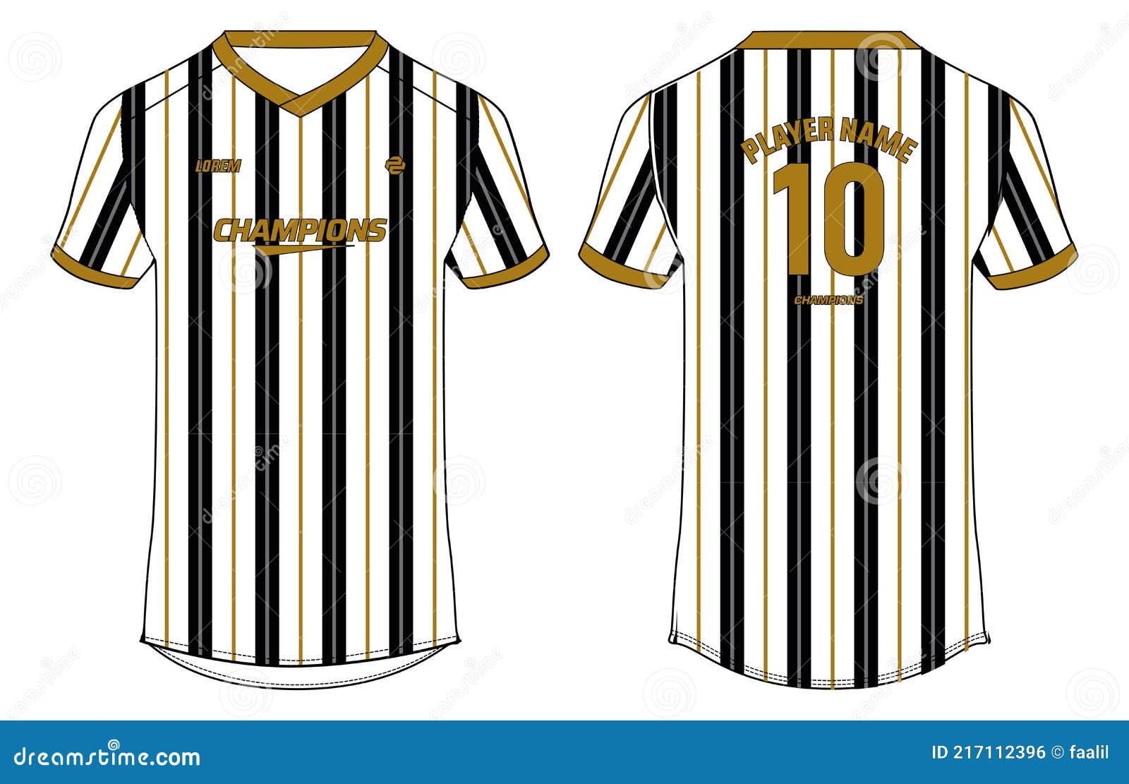 colegio Poderoso Estados Unidos Striped Sports Jersey T Shirt Design Concept Vector Template, V Neck Short  Sleeve Football Jersey Concept with Front and Back View Stock Vector -  Illustration of active, rugby: 217112396