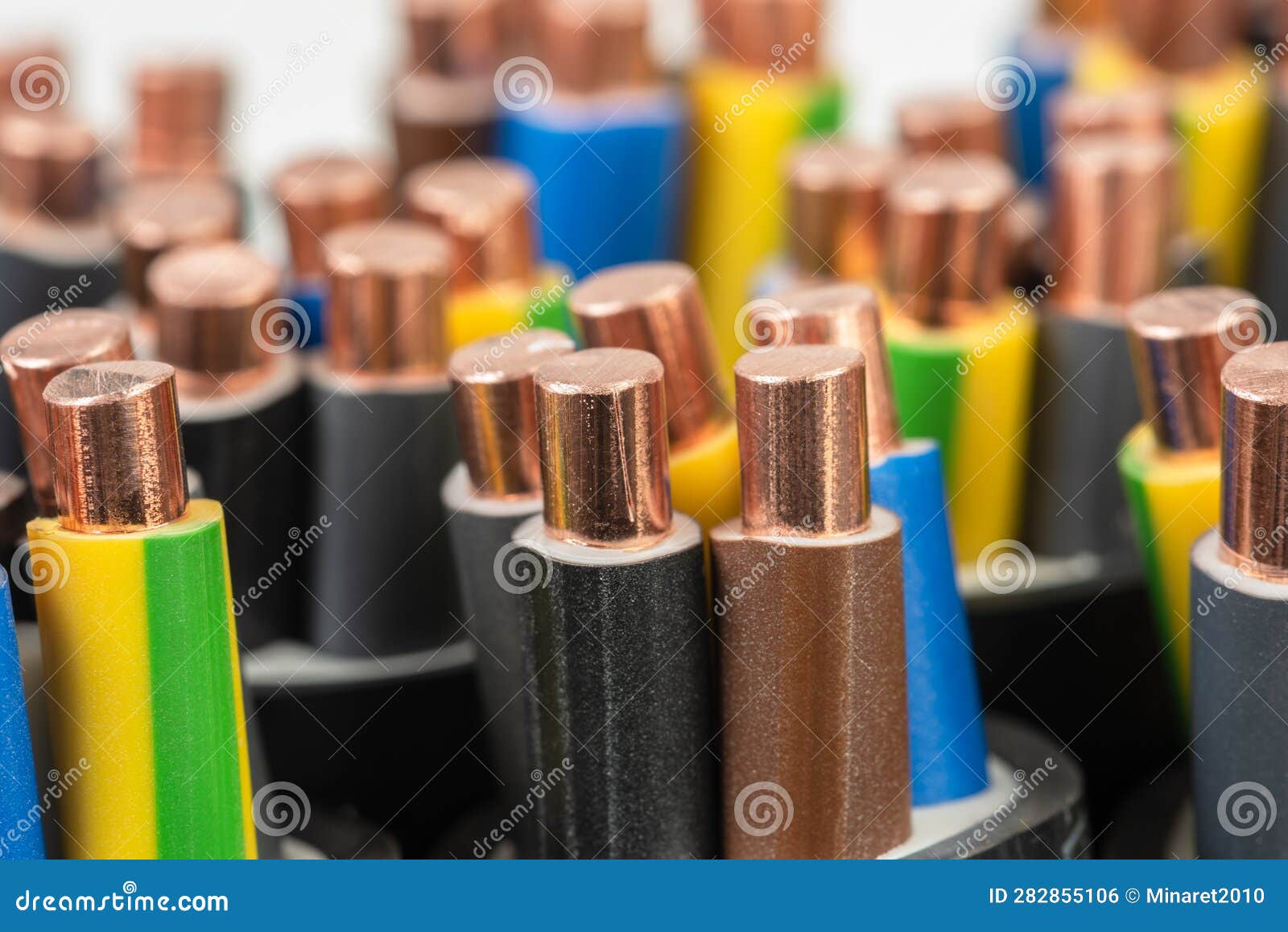 Stripped Electric Copper Cable Wire Used in Electrical Installation