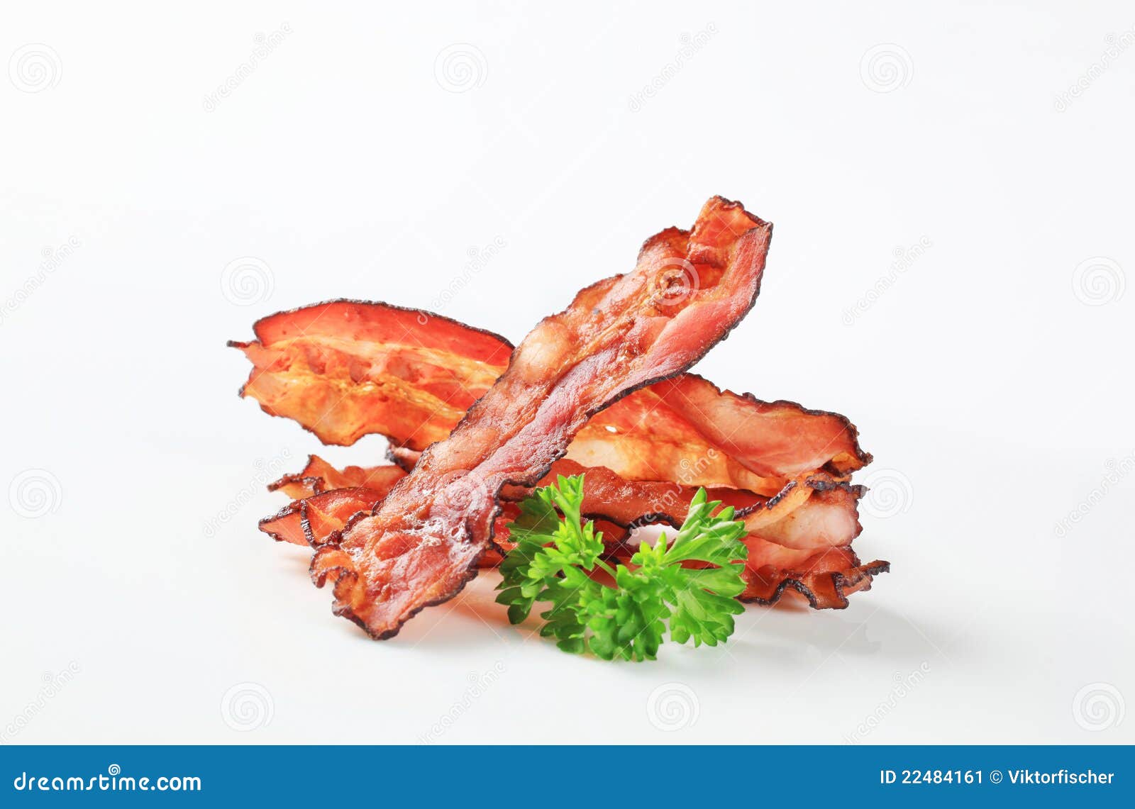 Strisce Di Pancetta Affumicata Fritte Immagine Stock Immagine di