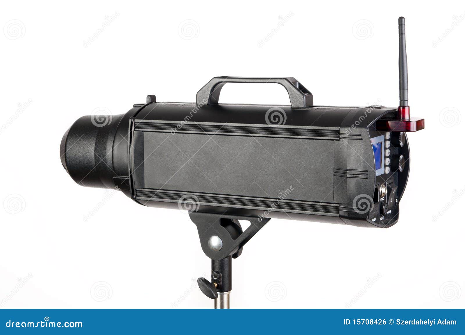 Strobe isolated on white stock photo. Image of black 15708426