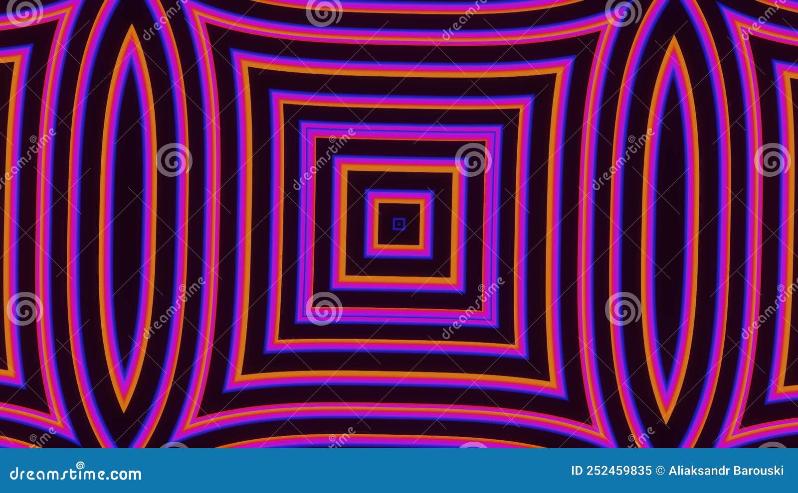 Strobe Blue Purple Pulsating Neon Disco Background VJ Loop. 3D Graphics ...