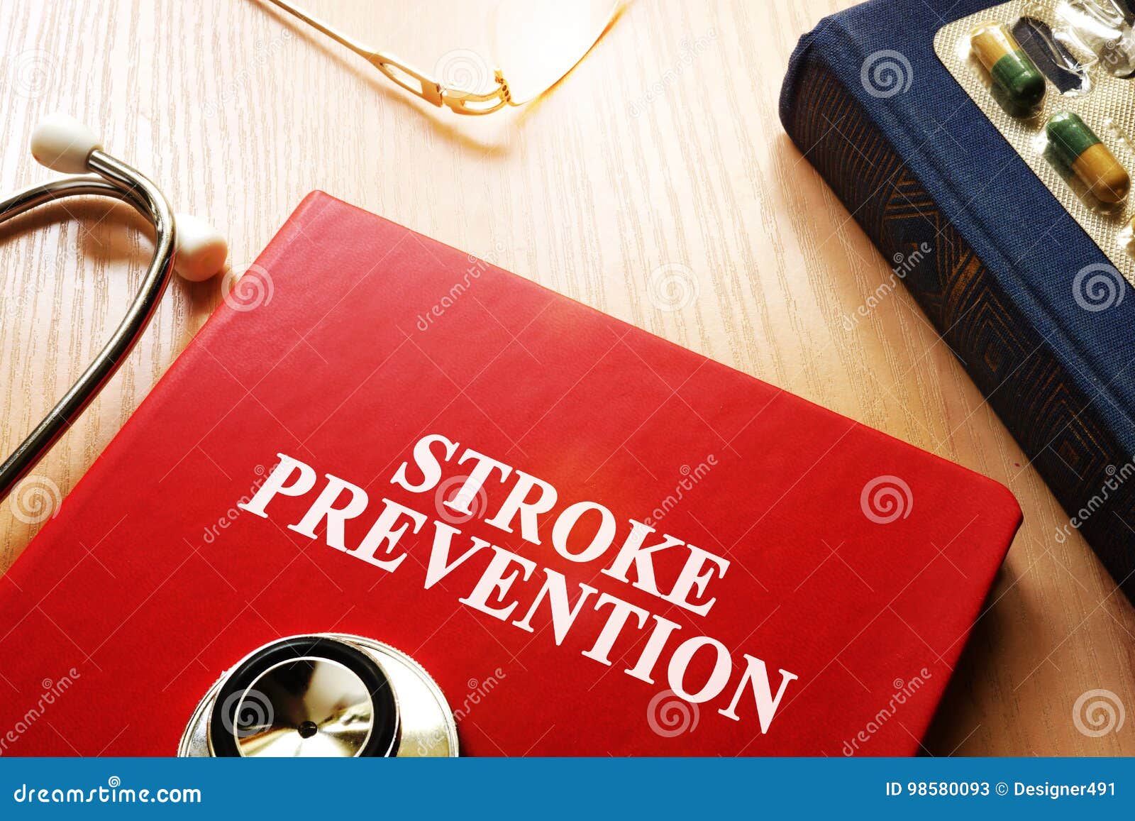 stroke prevention written on a book.