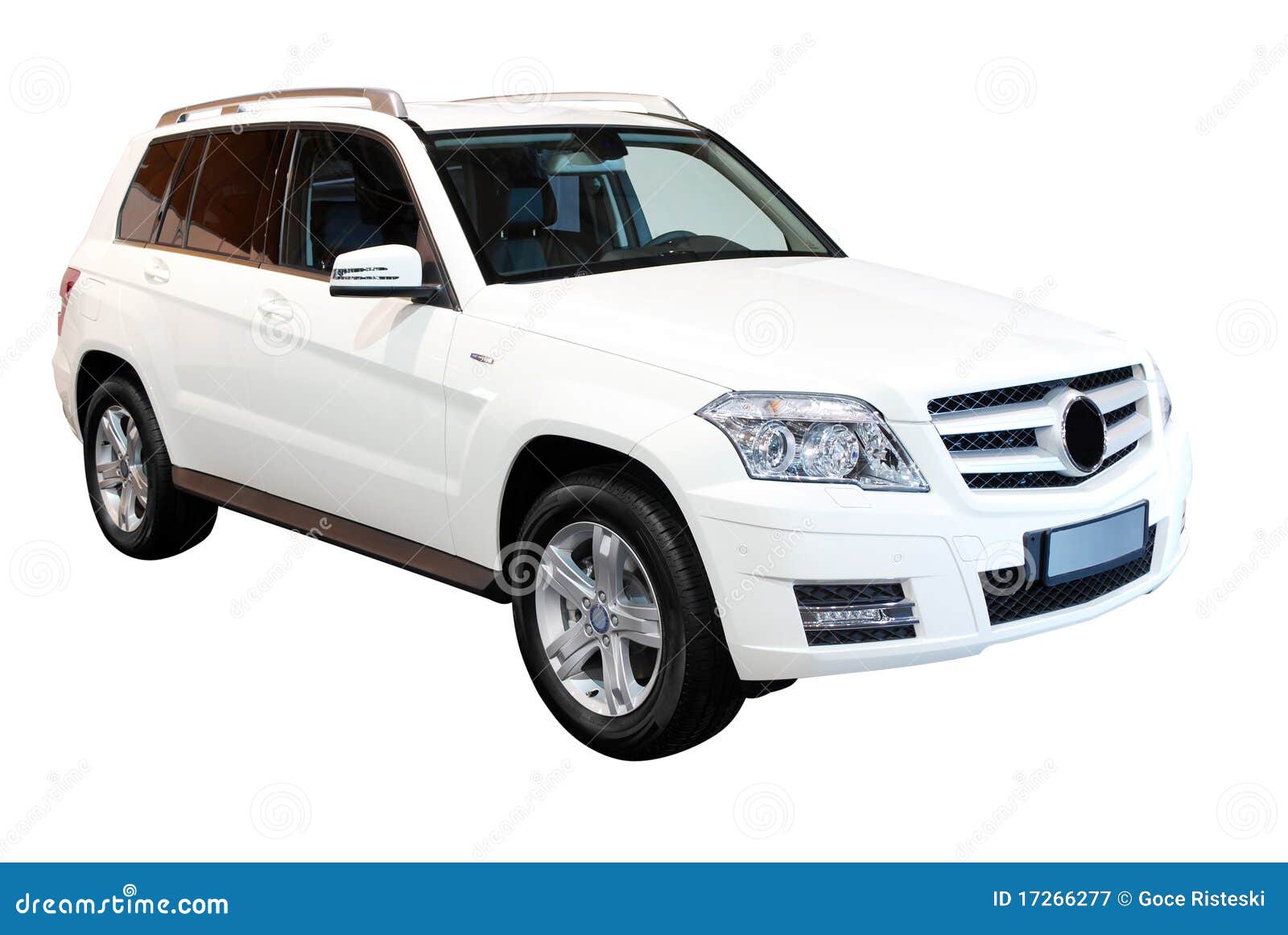 strong 4x4 suv car  on white