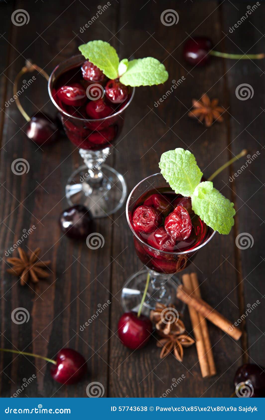 Strong Alcohol Cherry Liqueur Stock Photo Image of cocktail, cold
