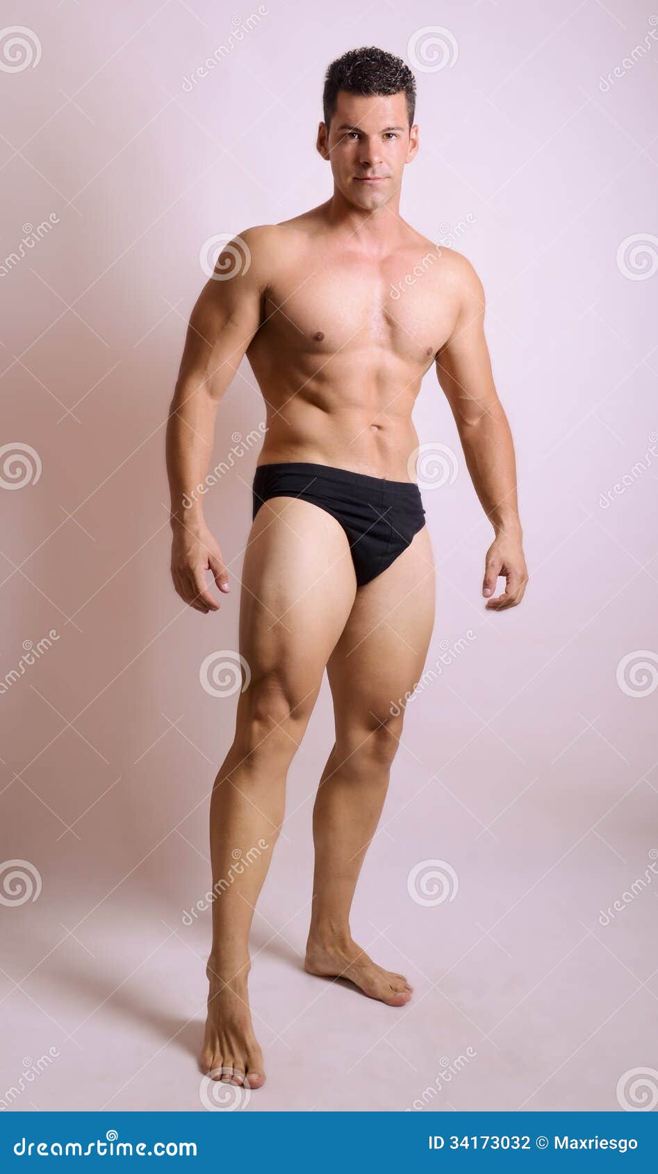 Strong guy in underwear stock photo. Image of portrait - 34173032
